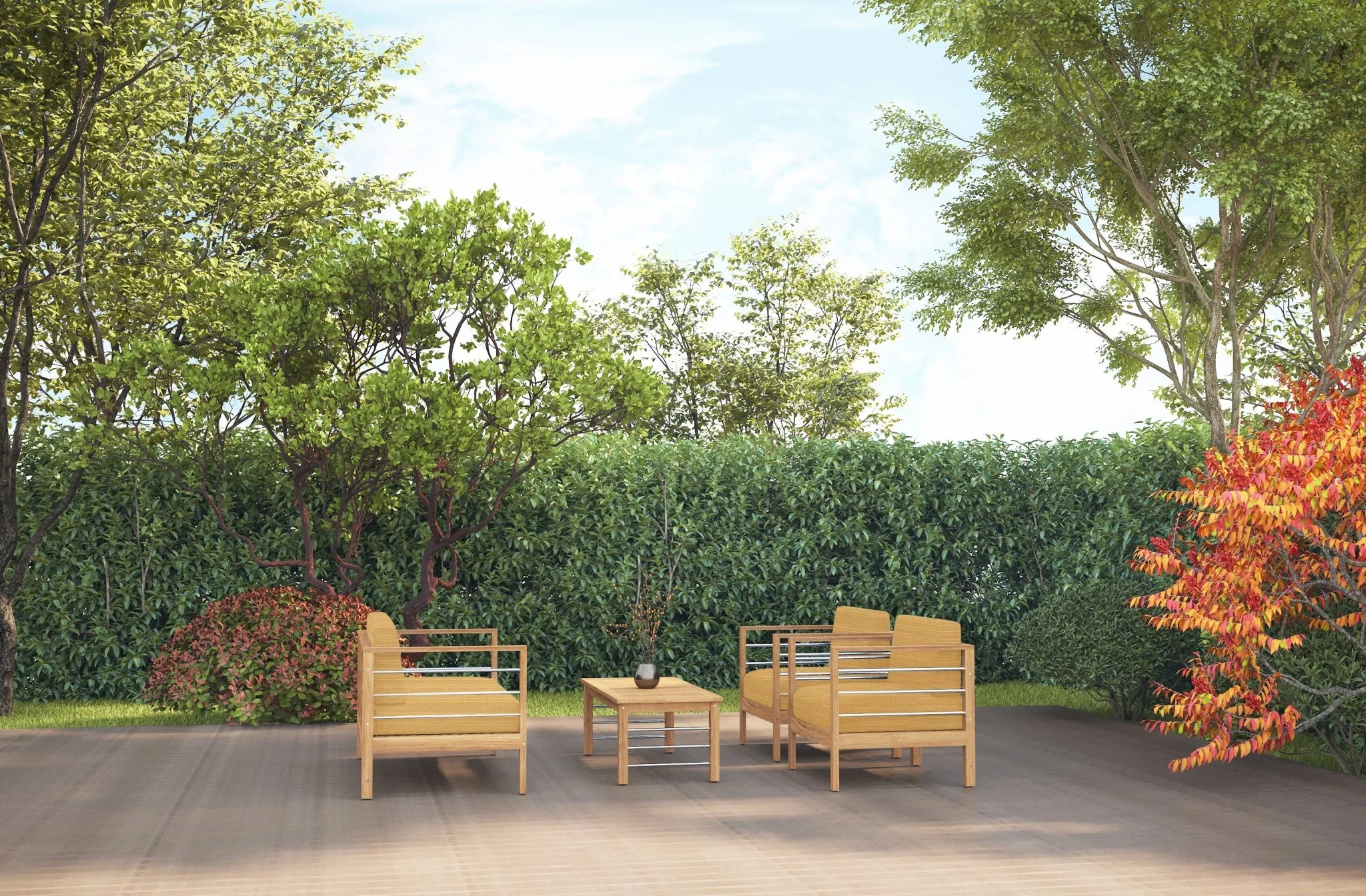 Solmara Teak Loveseat - Image 26