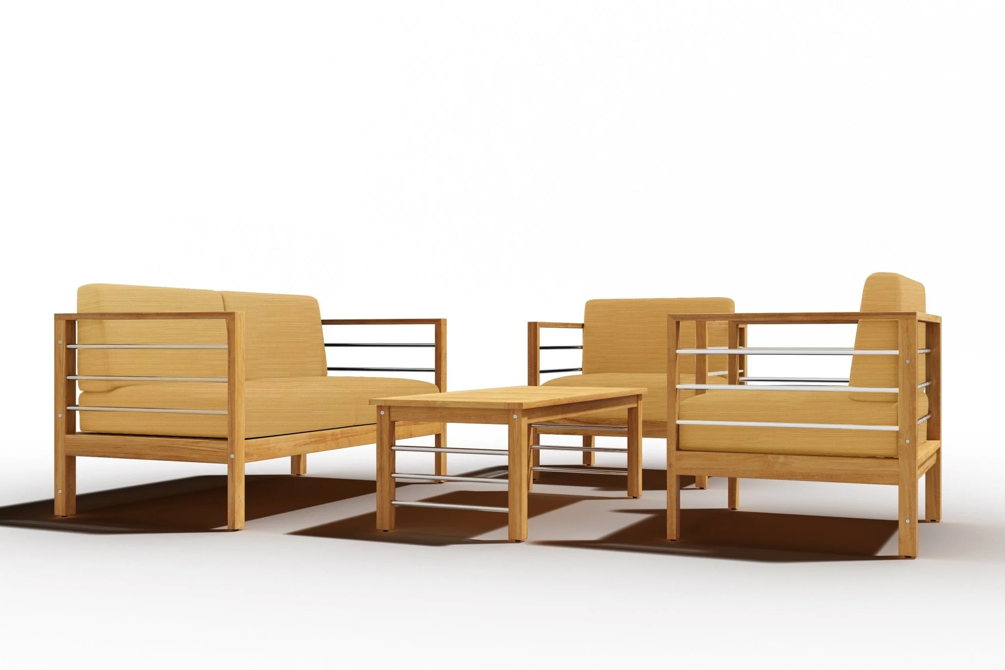 Solmara Teak Loveseat - Image 29
