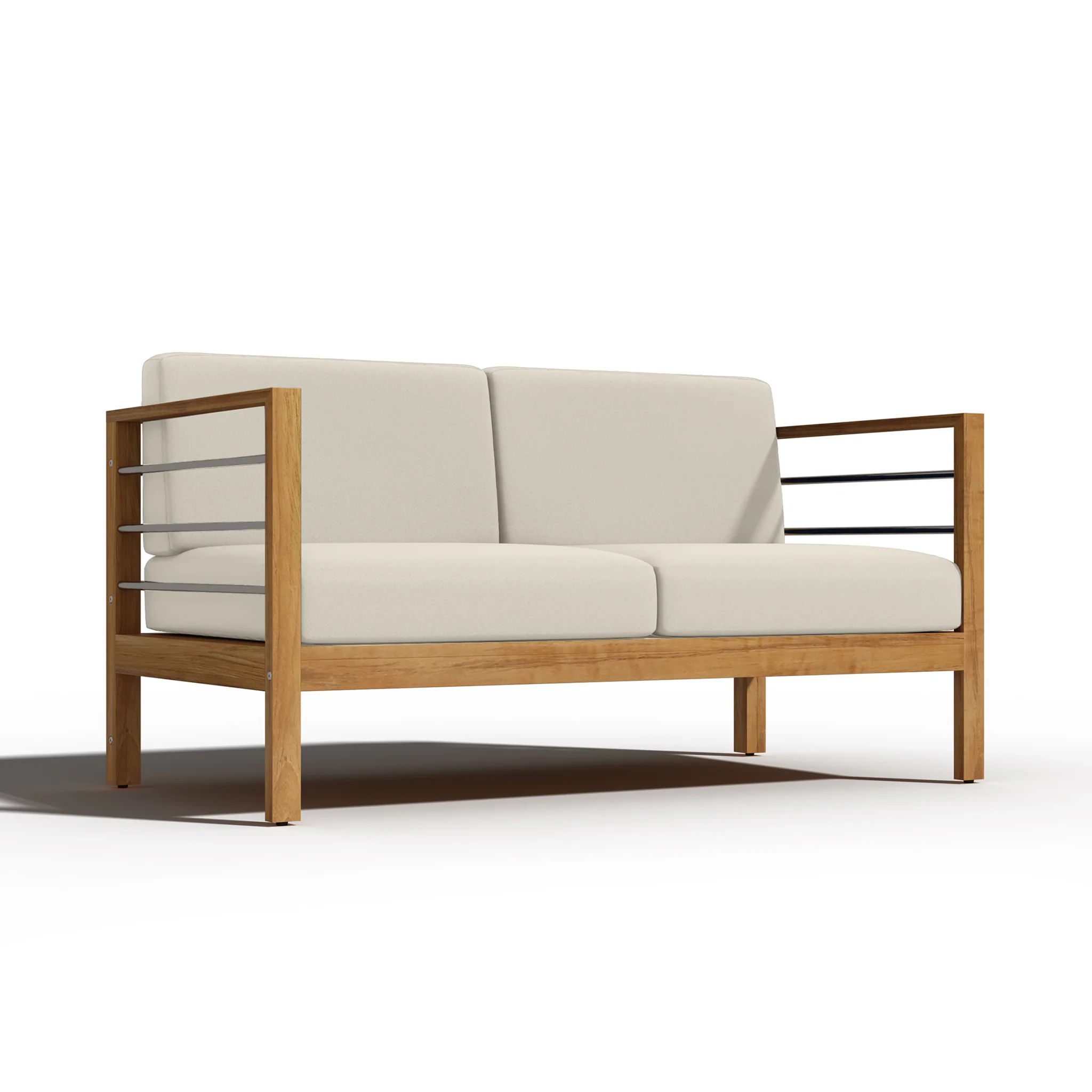 Solmara Teak Loveseat - Image 33