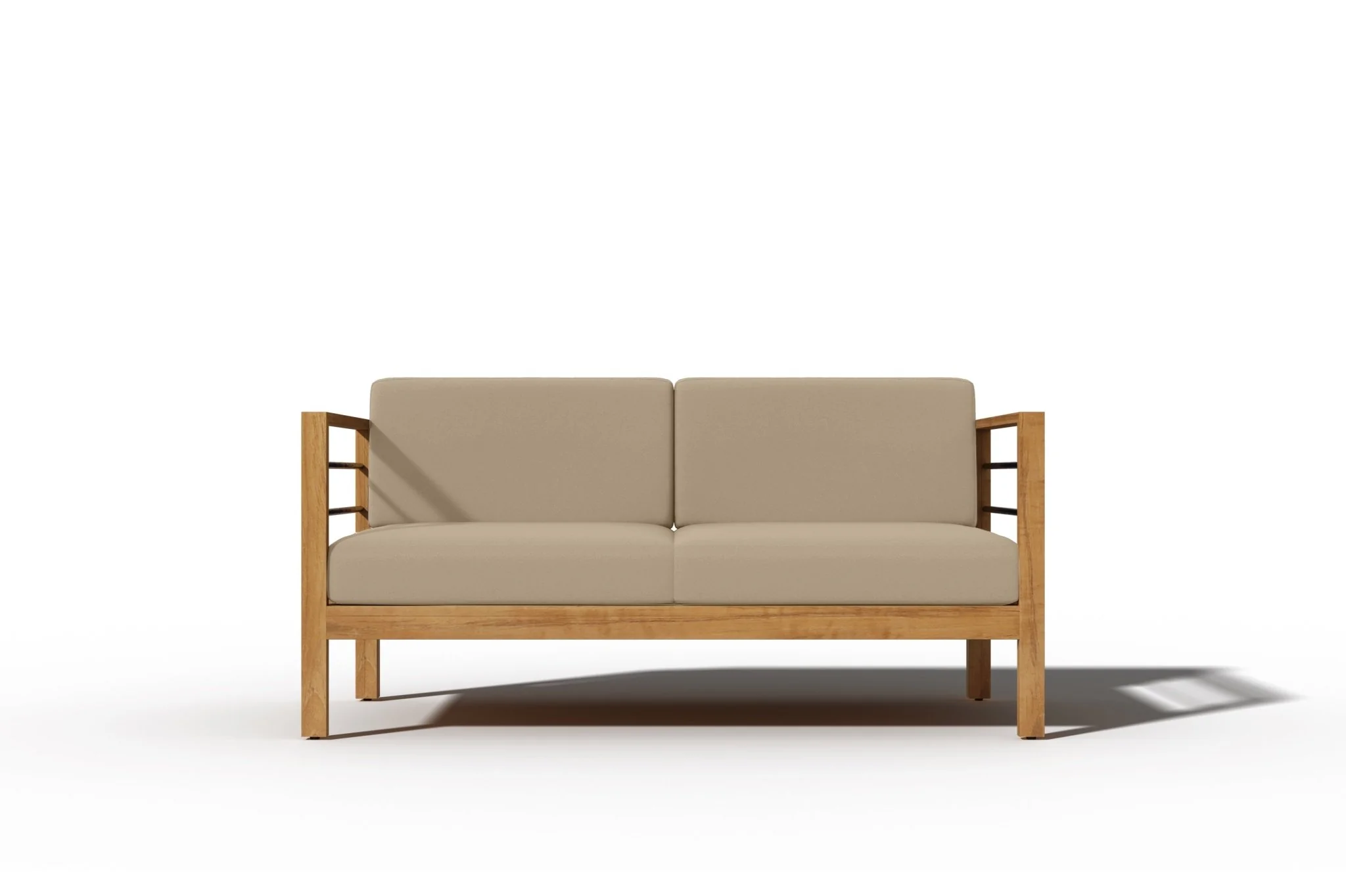 Solmara Teak Loveseat - Image 4
