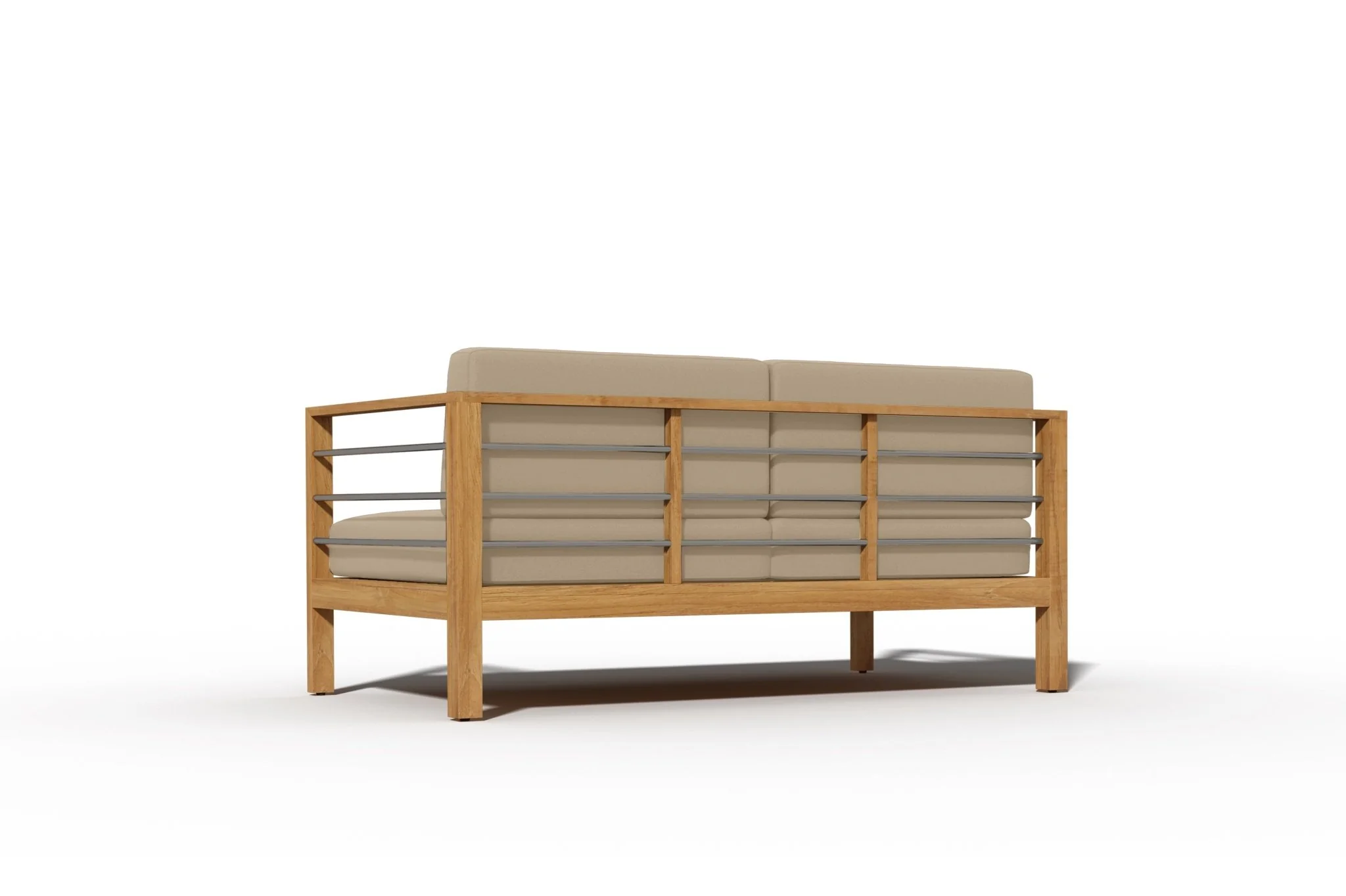 Solmara Teak Loveseat - Image 5
