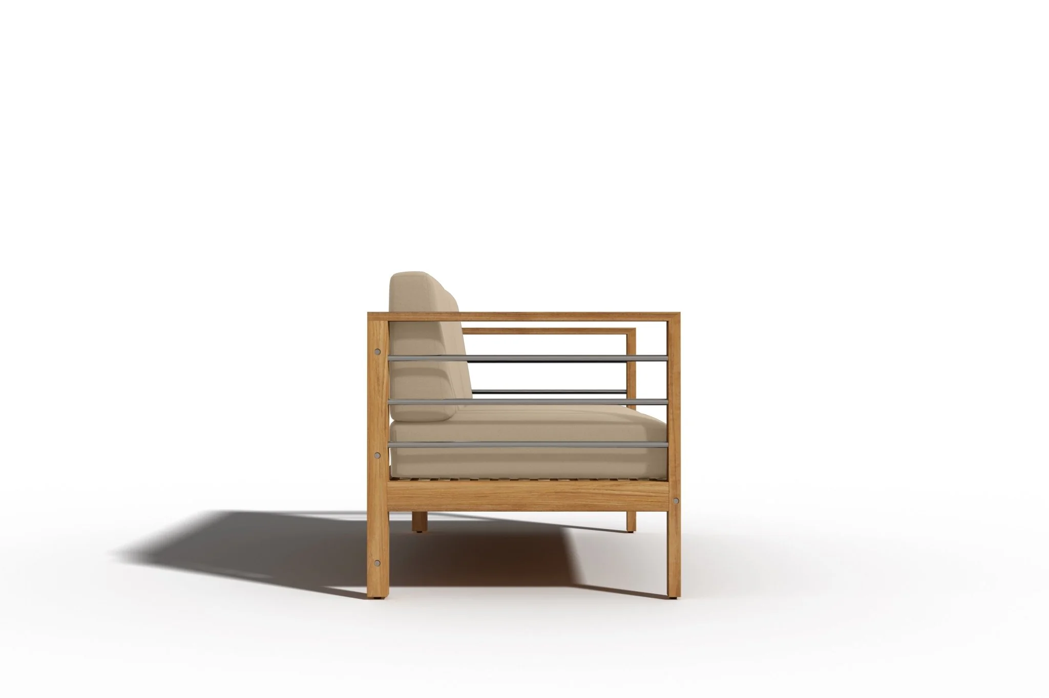 Solmara Teak Loveseat - Image 6