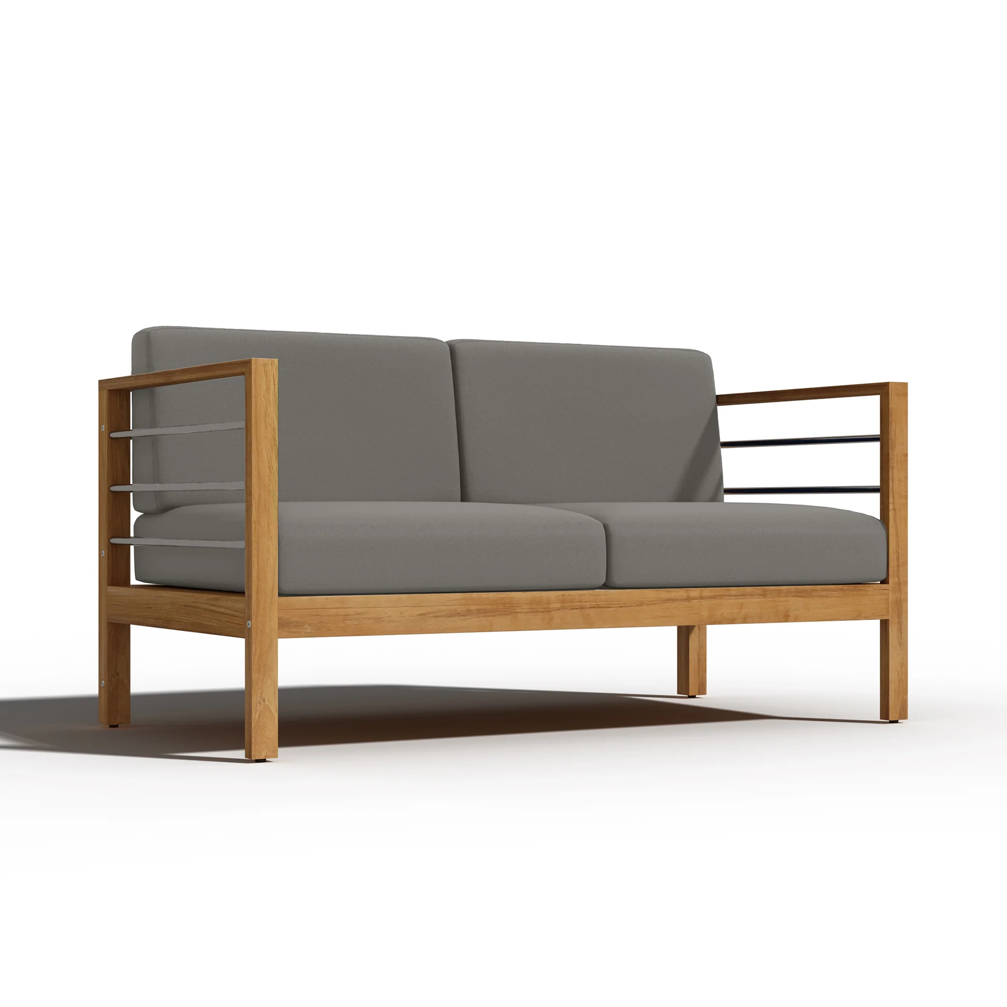 Solmara Teak Loveseat - Image 9