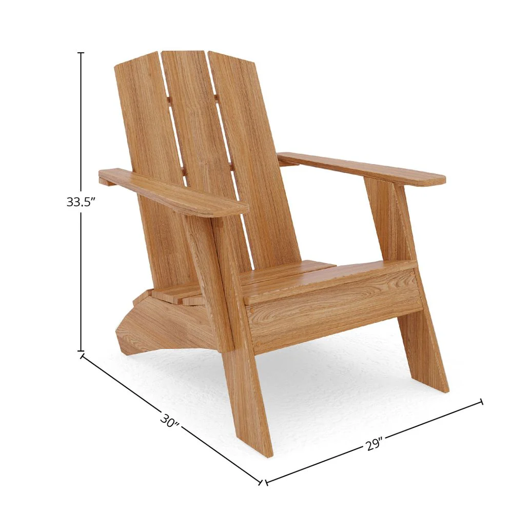 Solmere Teak Adirondack Chair - Image 6