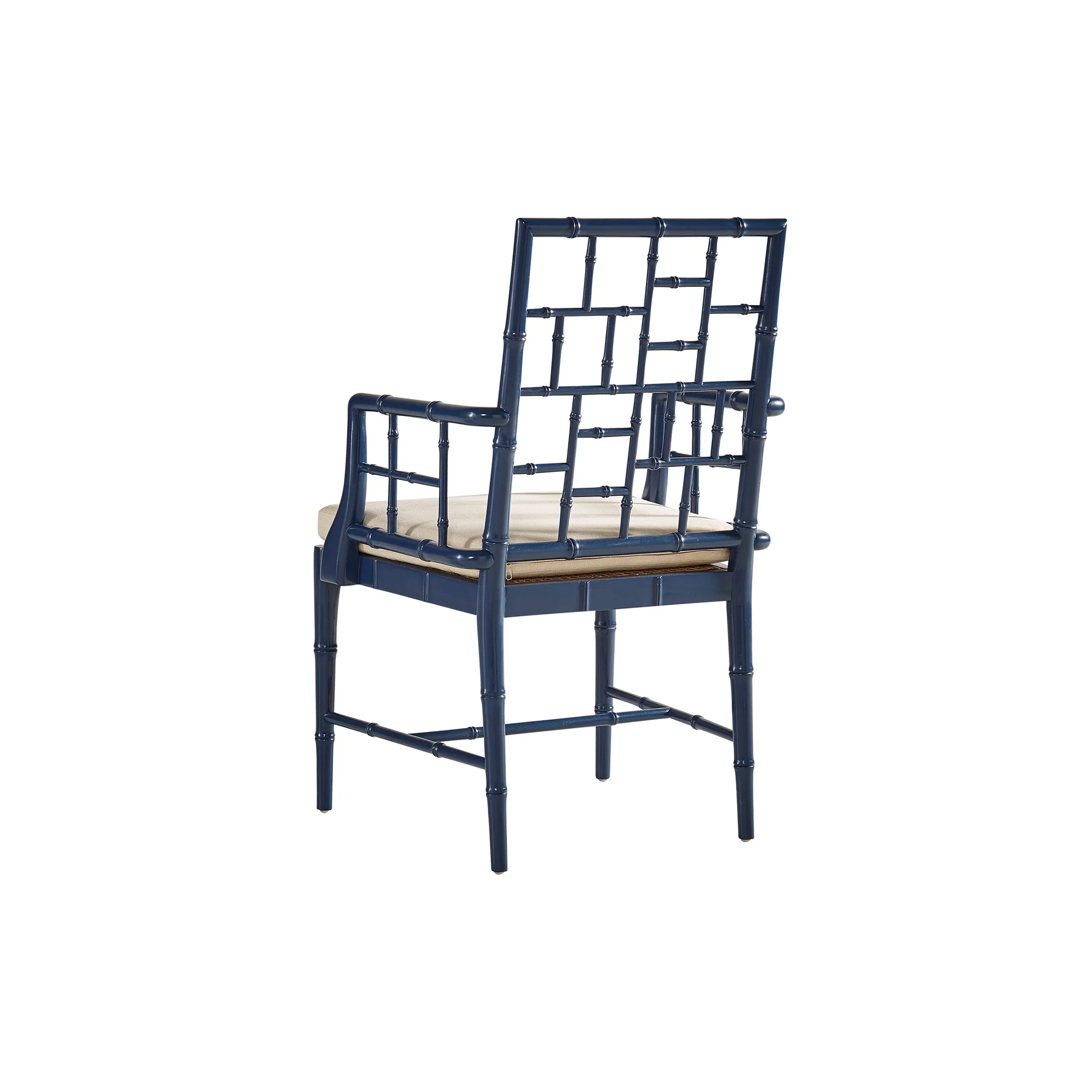 Square Chippendale Bamboo-Look Chair - Image 5