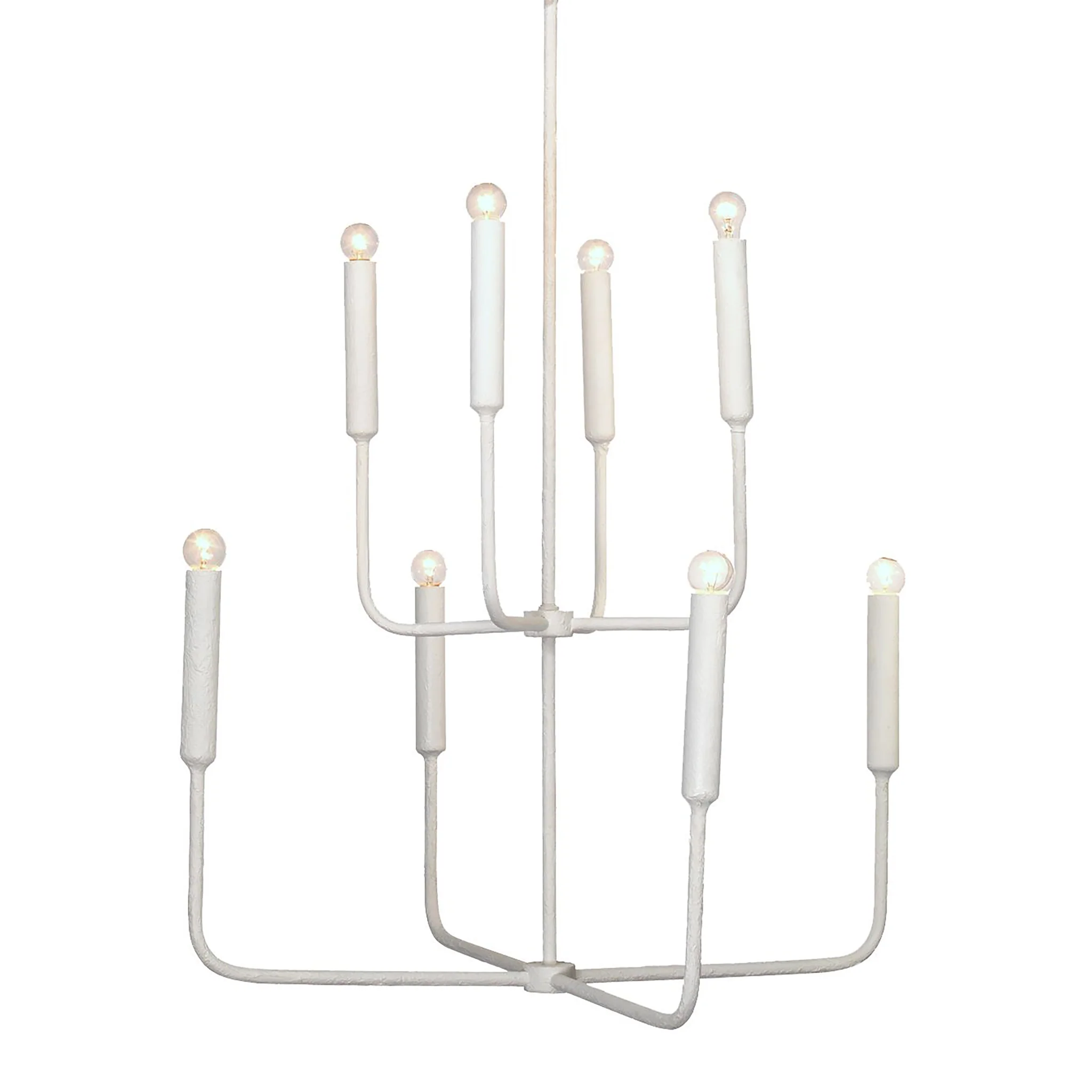 Steele Two-Tier Chandelier in White - Image 2