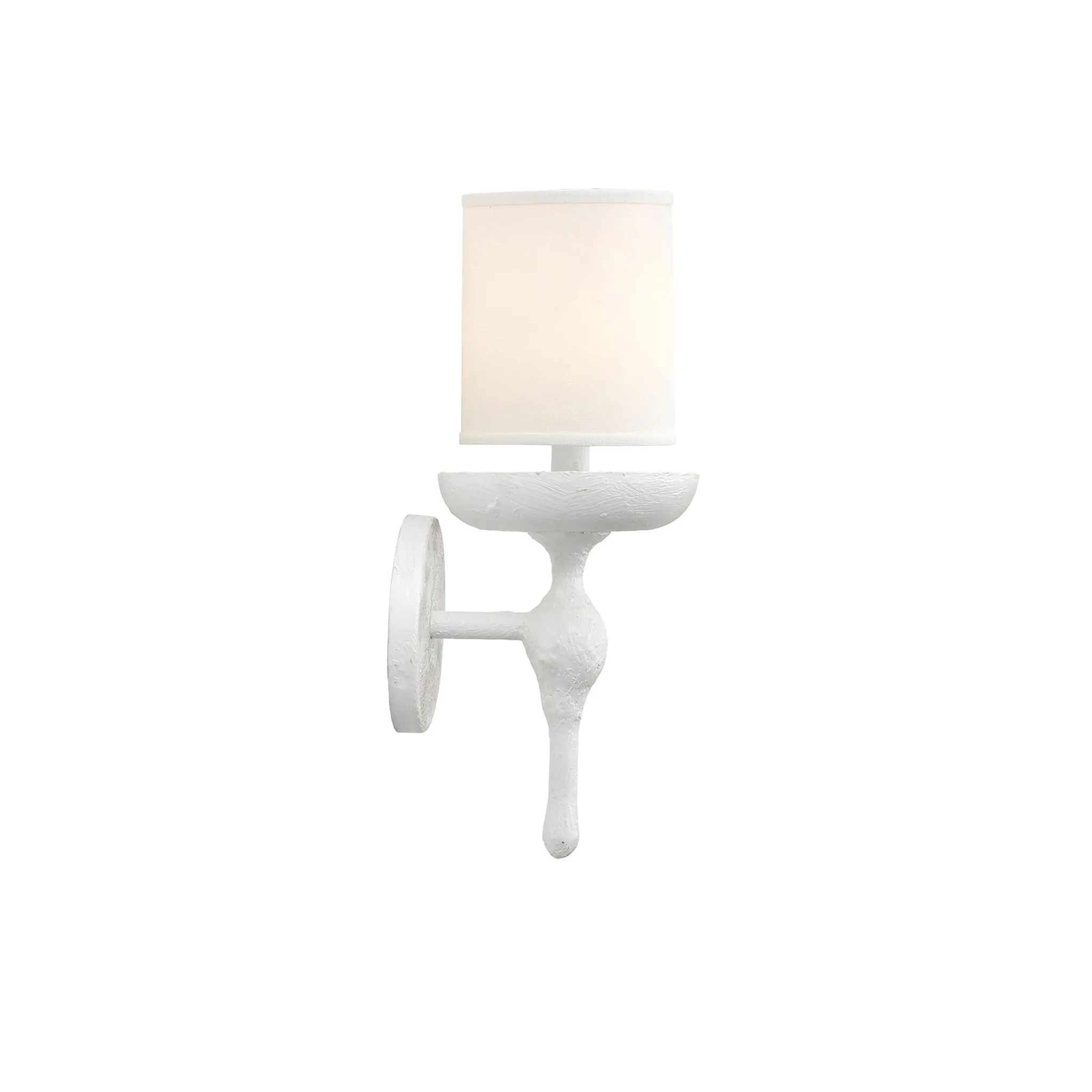Stockholm Wall Sconce in White Plaster - Image 4