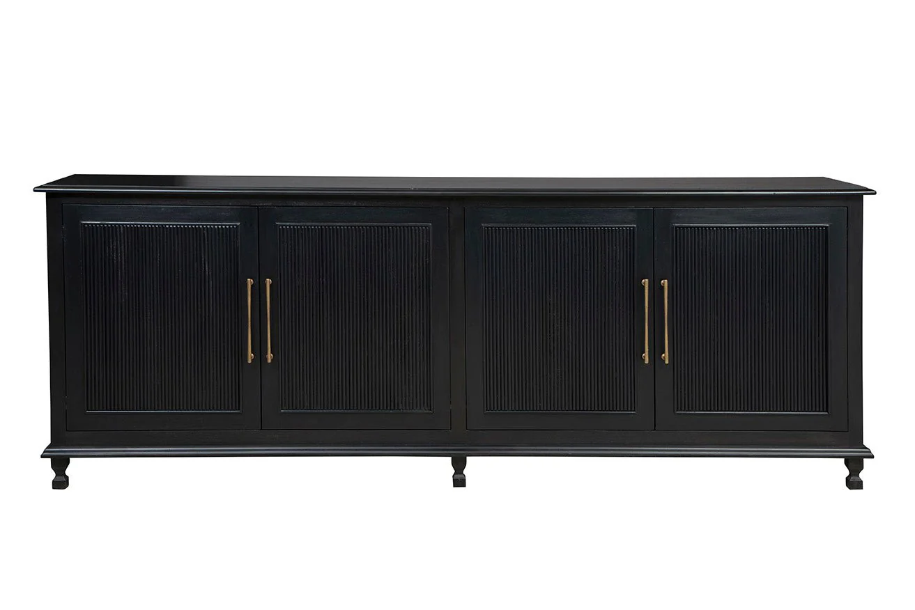 Sutton Black Wood Sideboard - Image 5