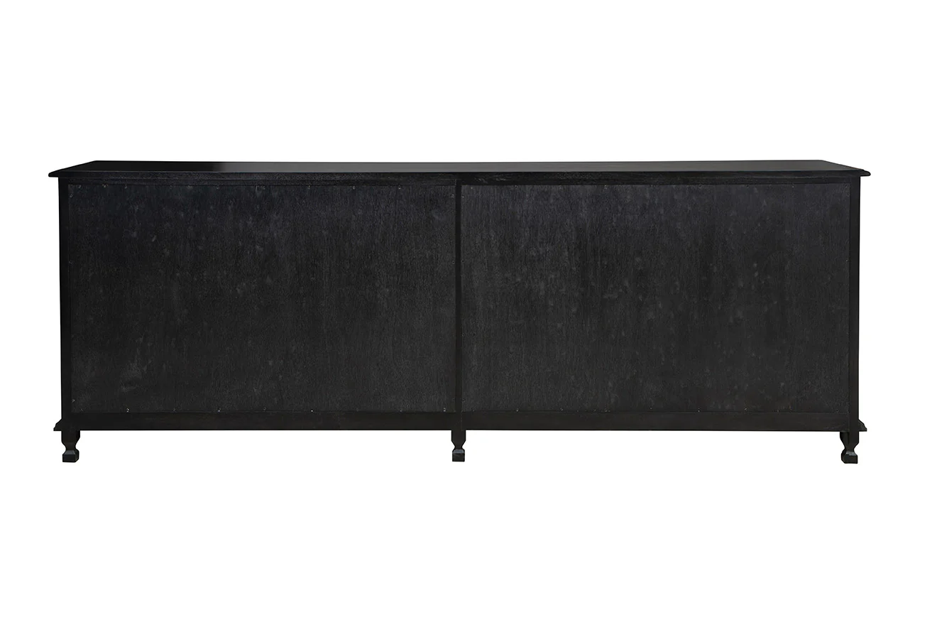Sutton Black Wood Sideboard - Image 6