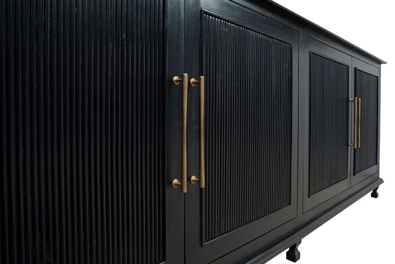 Sutton Black Wood Sideboard - Image 8