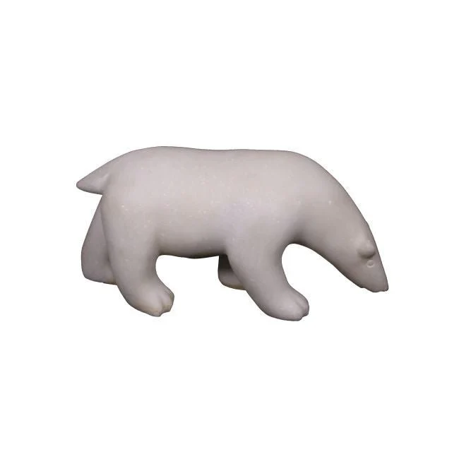 Svalin Marble Bear Sculpture - Image 2