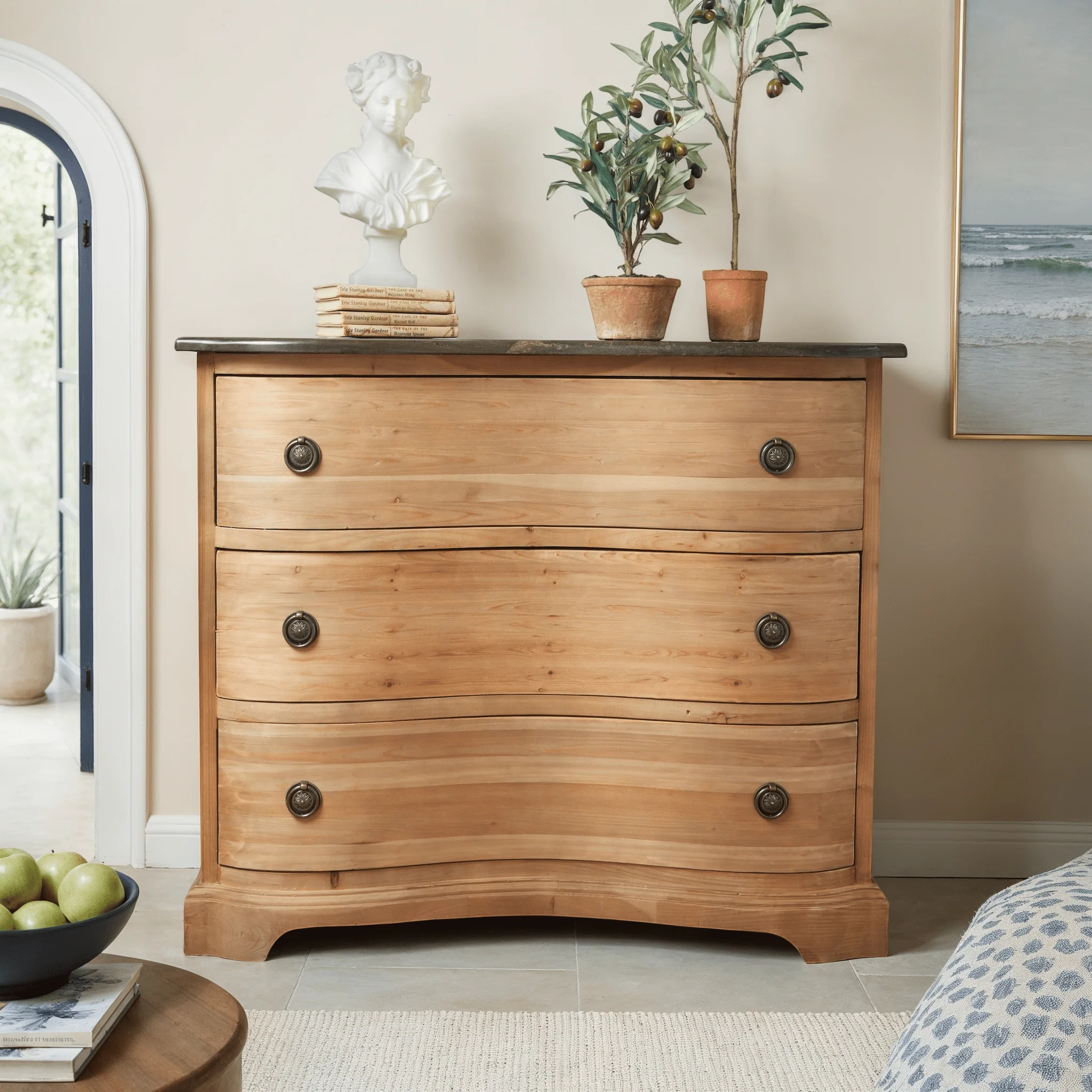 Swedish Bowfront Chest