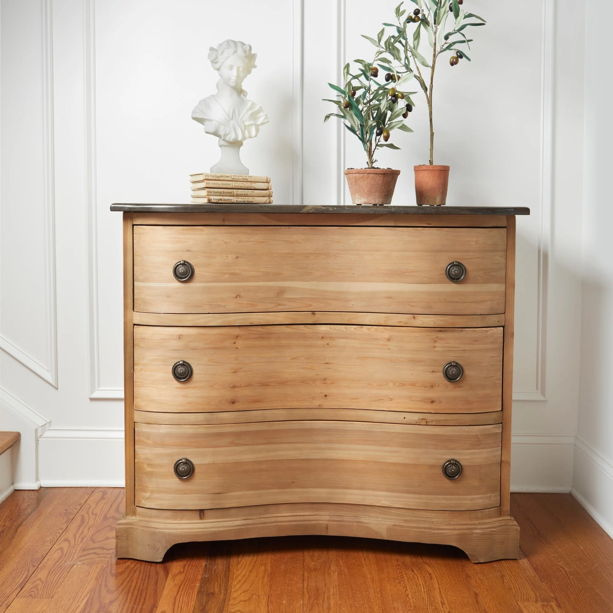 Swedish Bowfront Chest - Image 4