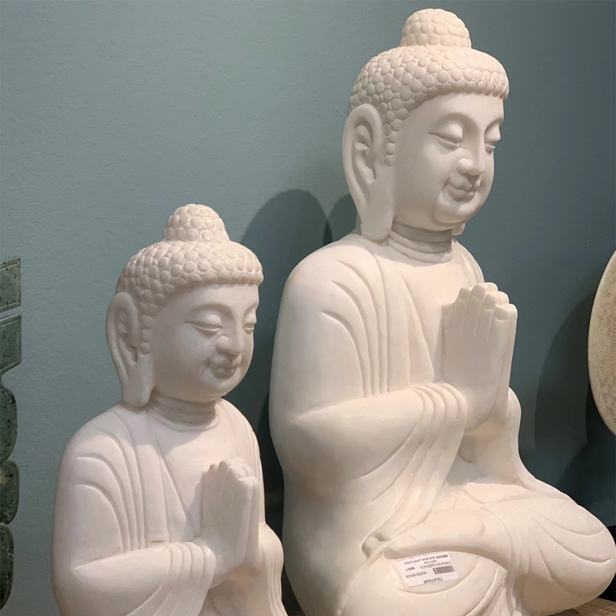 Talorin Marble Praying Buddha - Image 2