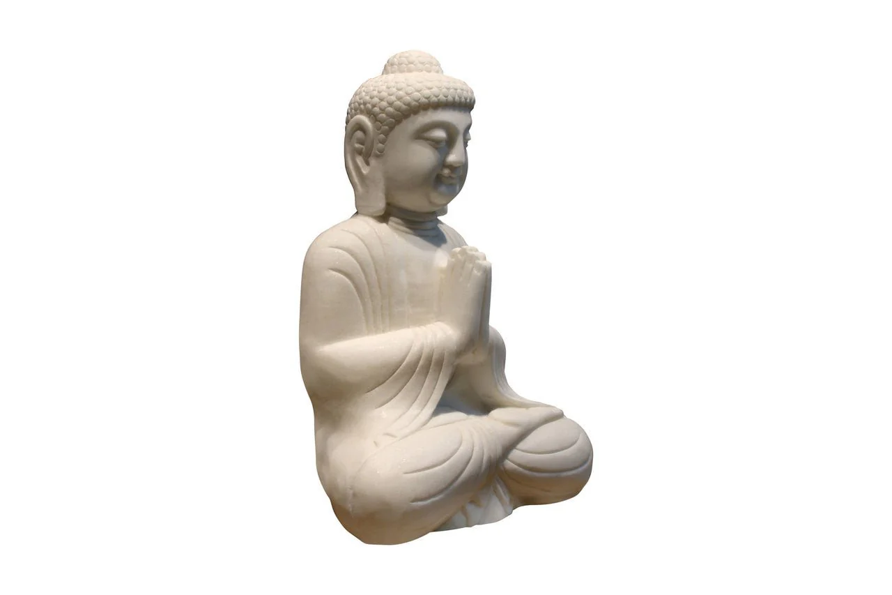 Talorin Marble Praying Buddha - Image 7