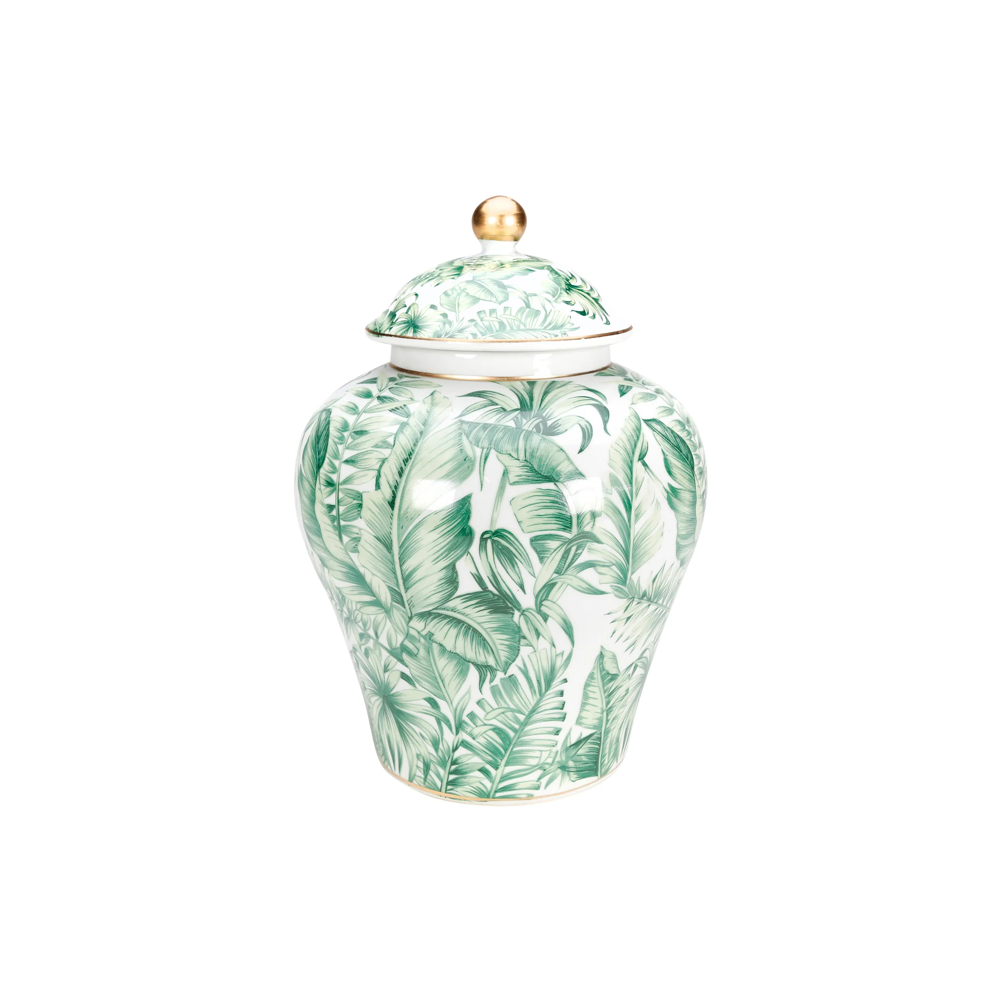 Tamarind Porcelain Palm Canister