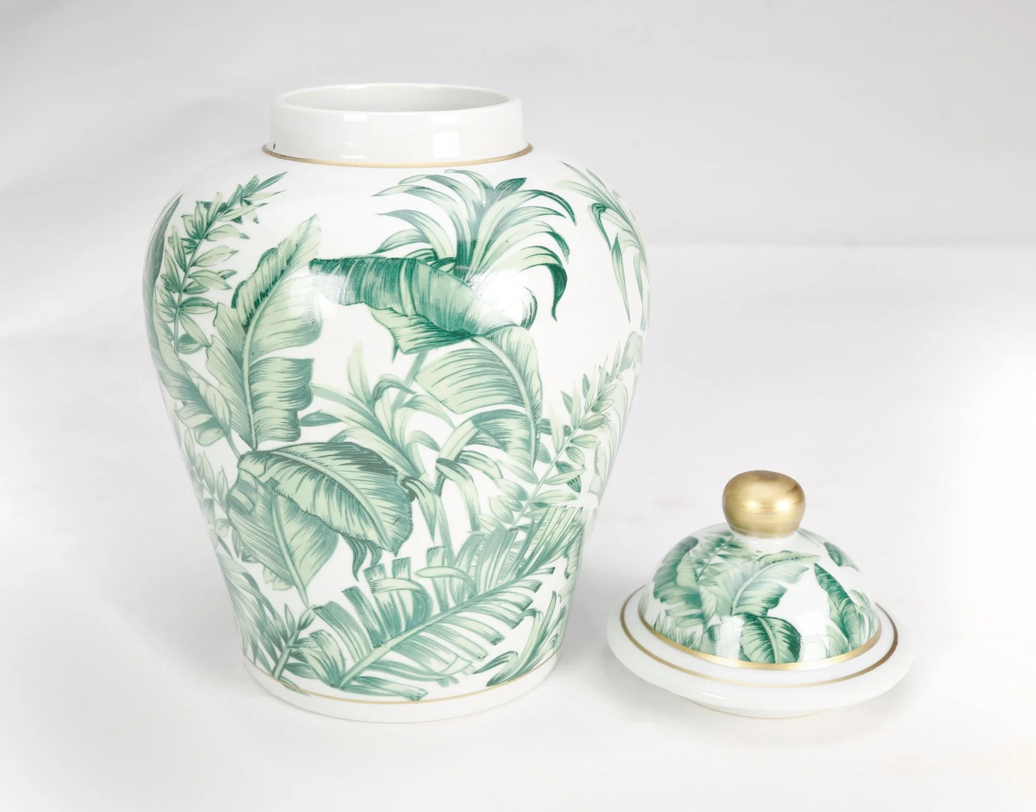 Tamarind Porcelain Palm Jar - Image 2