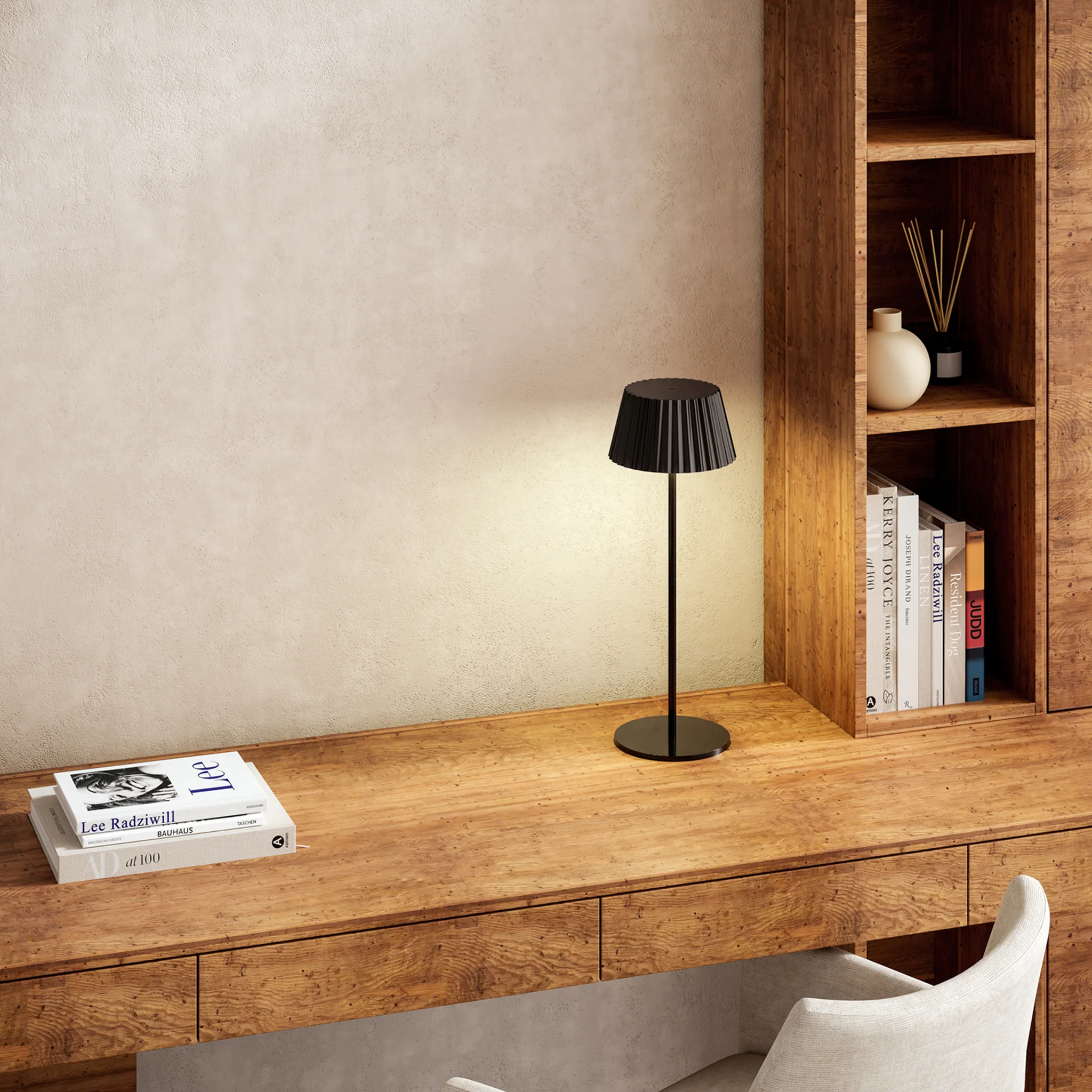Tamswick Pleated Metal Lamp - Image 2