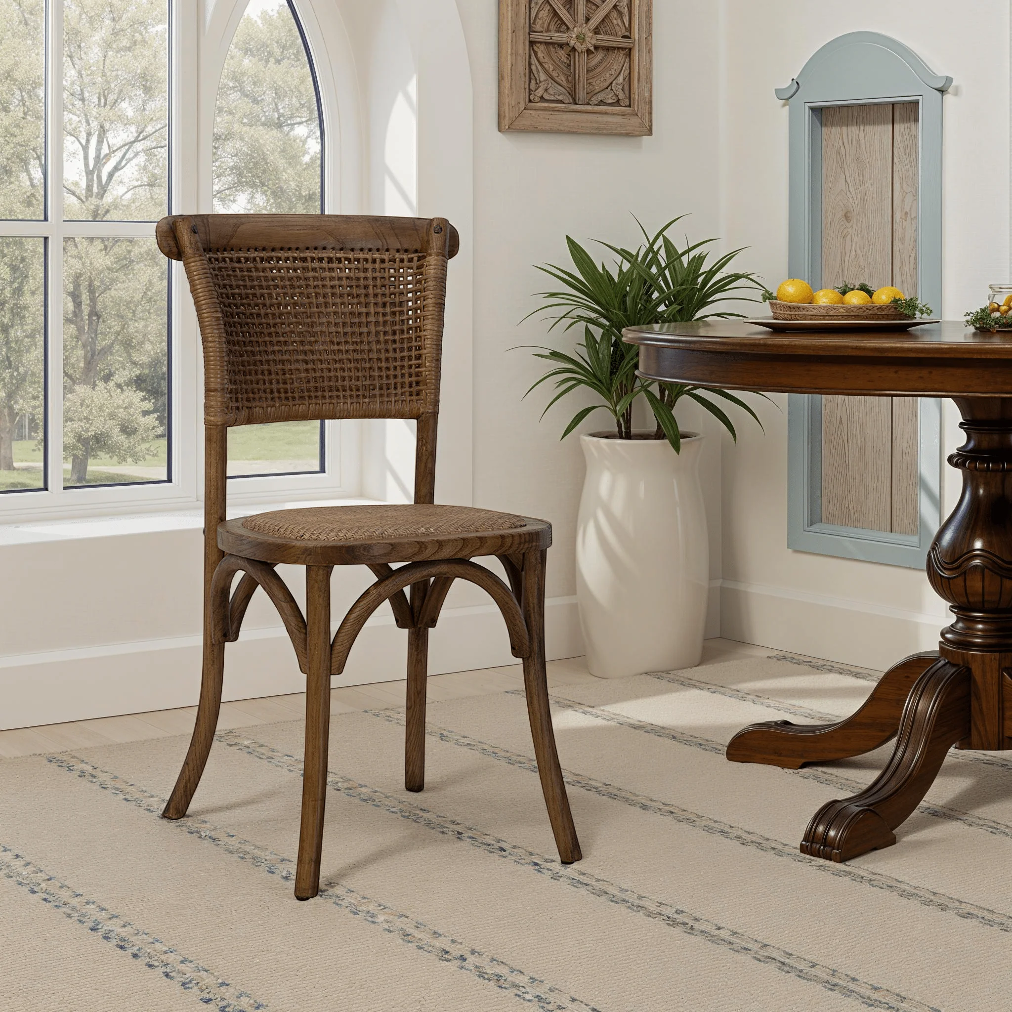 Tarrasa Woven Rattan Dining Chair - Image 2