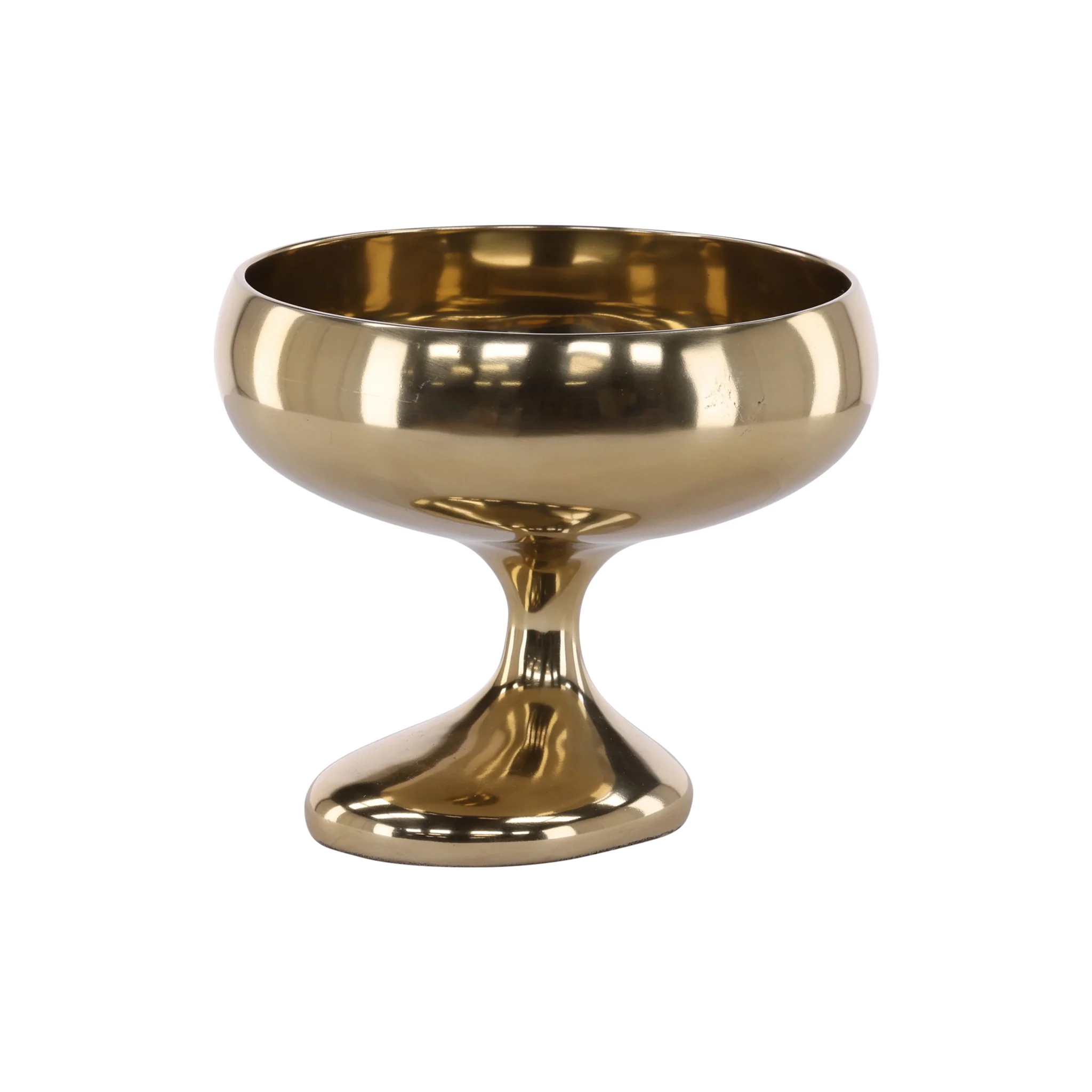 Tavia Brass Pedestal Bowl - Image 2