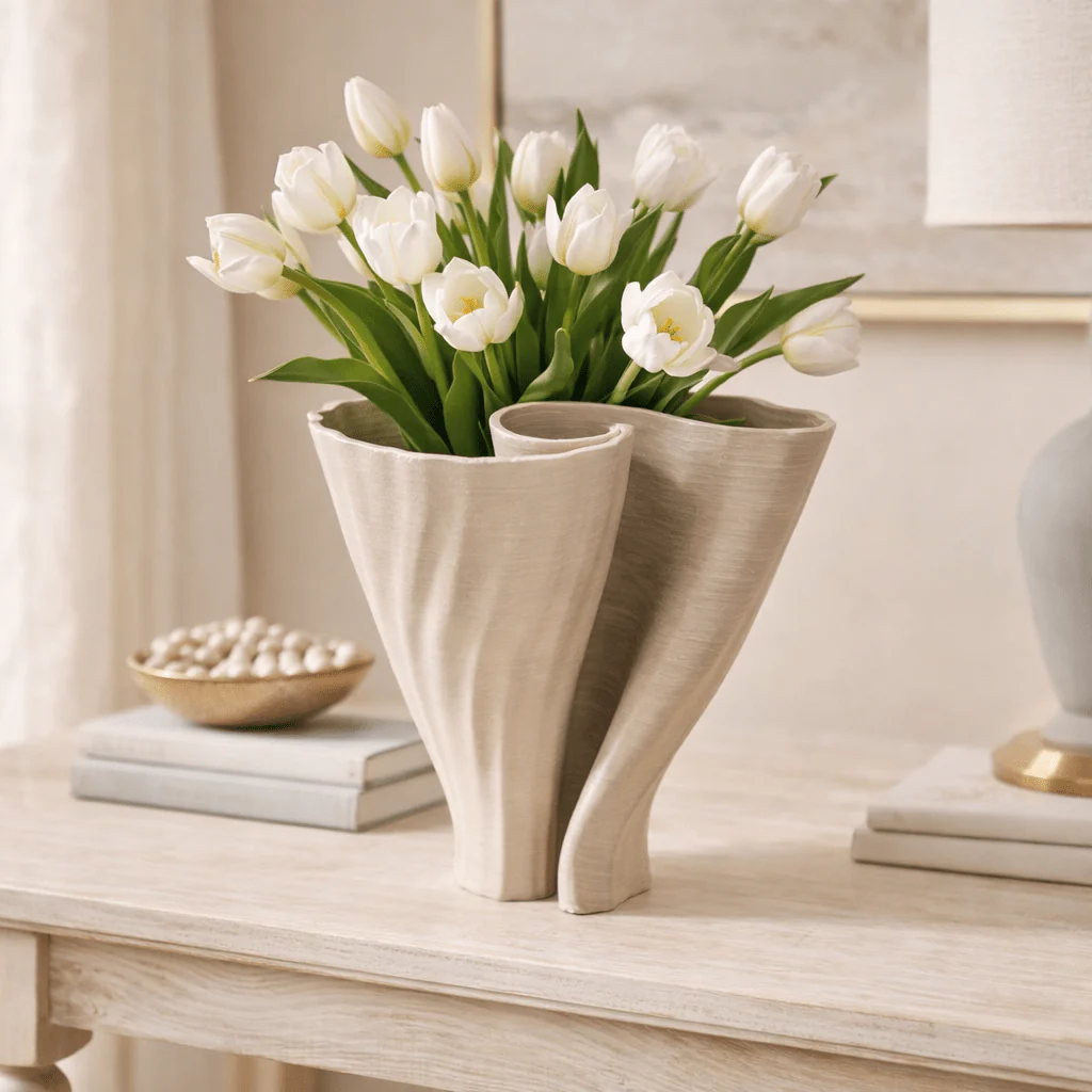 Thalia Ceramic Spiral Vase