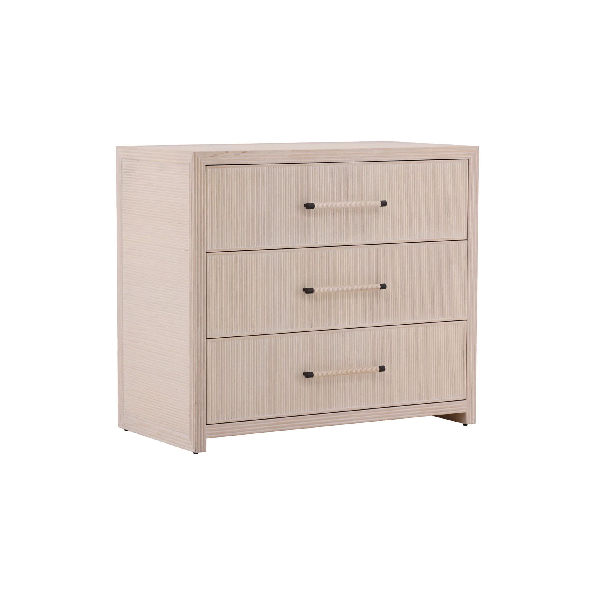 Thalric Ribbed Wood Dresser
