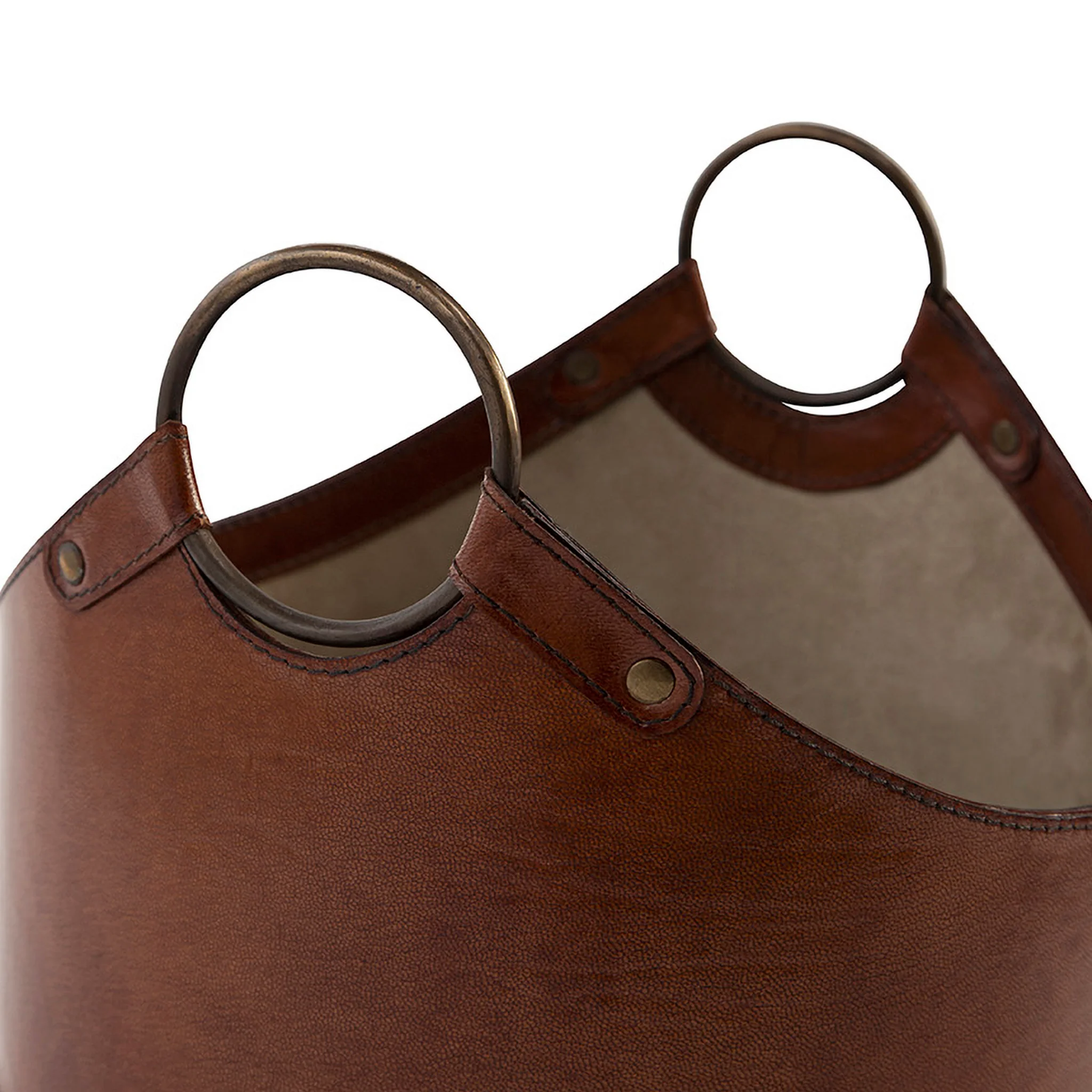 Tivaro Leather Storage Basket - Image 6