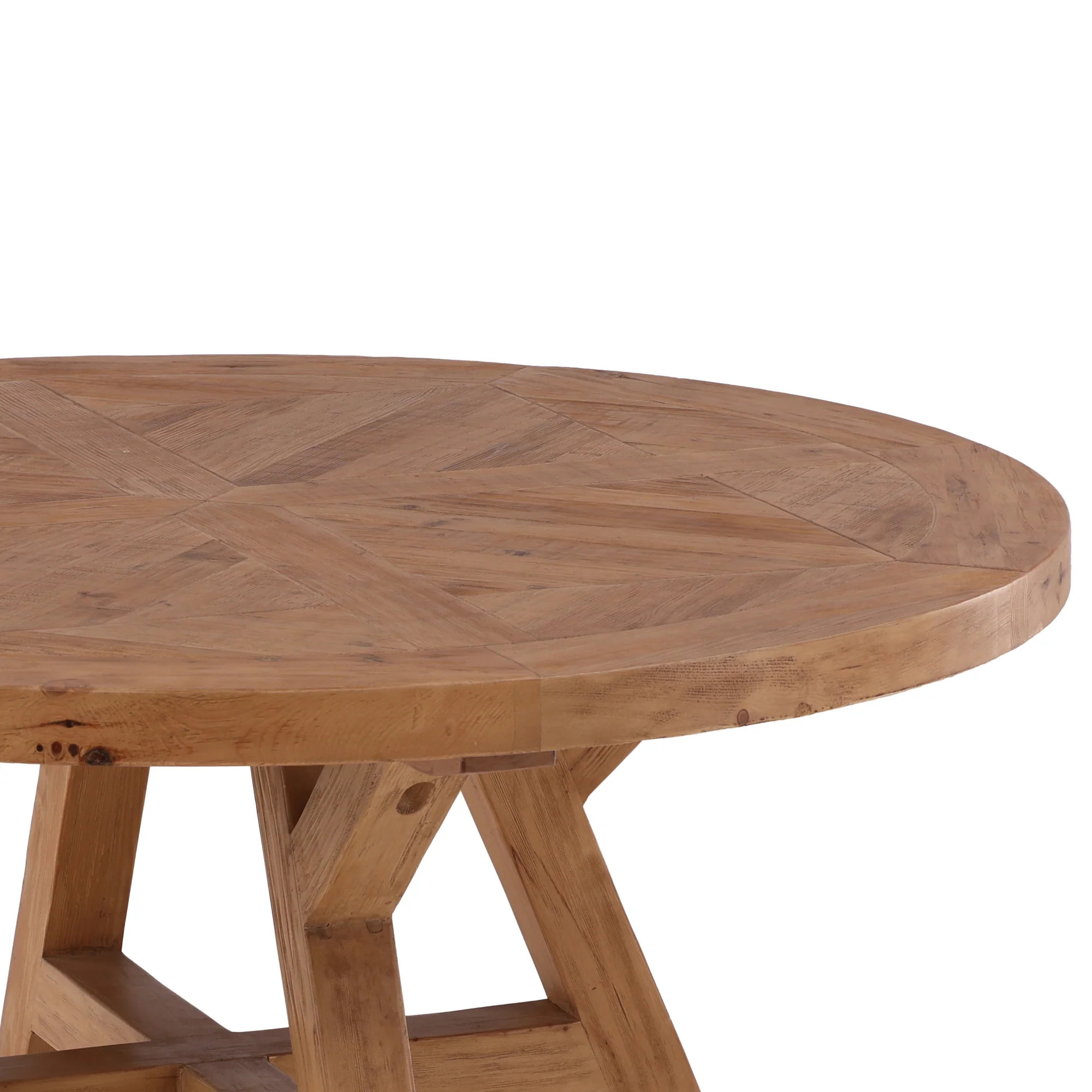 Torvello Round Wood Dining Table - Image 3