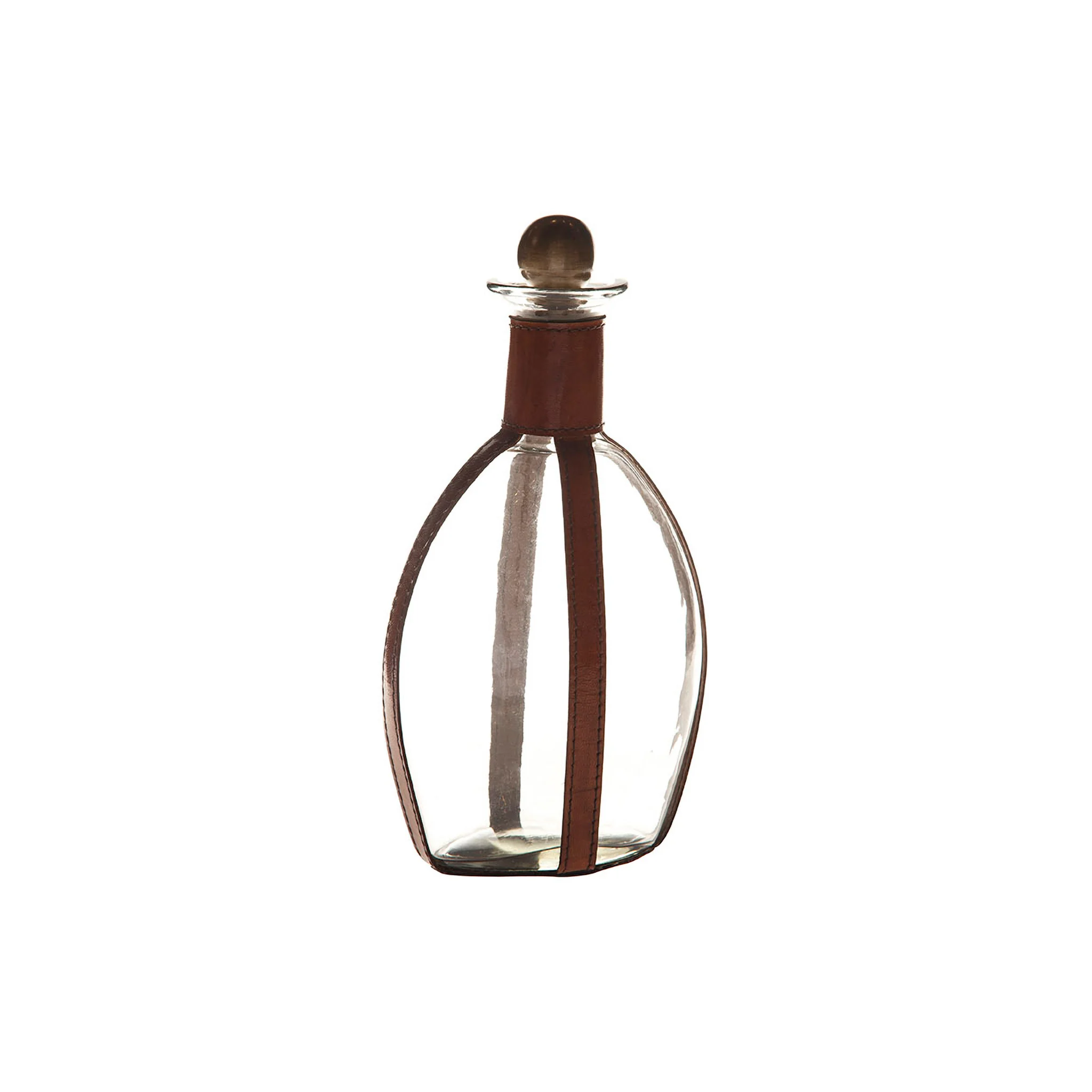Trevano Glass Leather Bottles, Set of 3 - Image 4