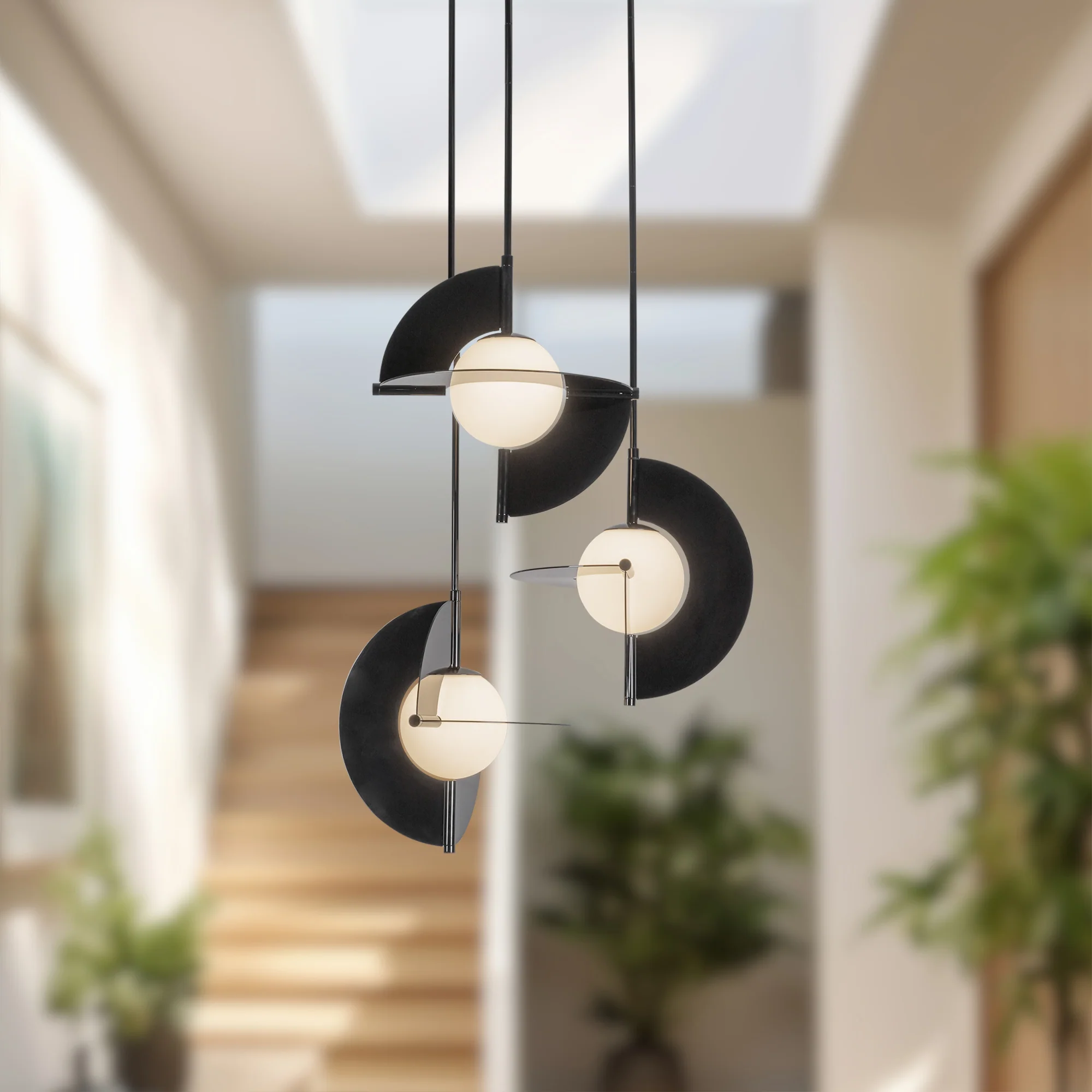 Trevino Opal Glass Chandelier - Image 2