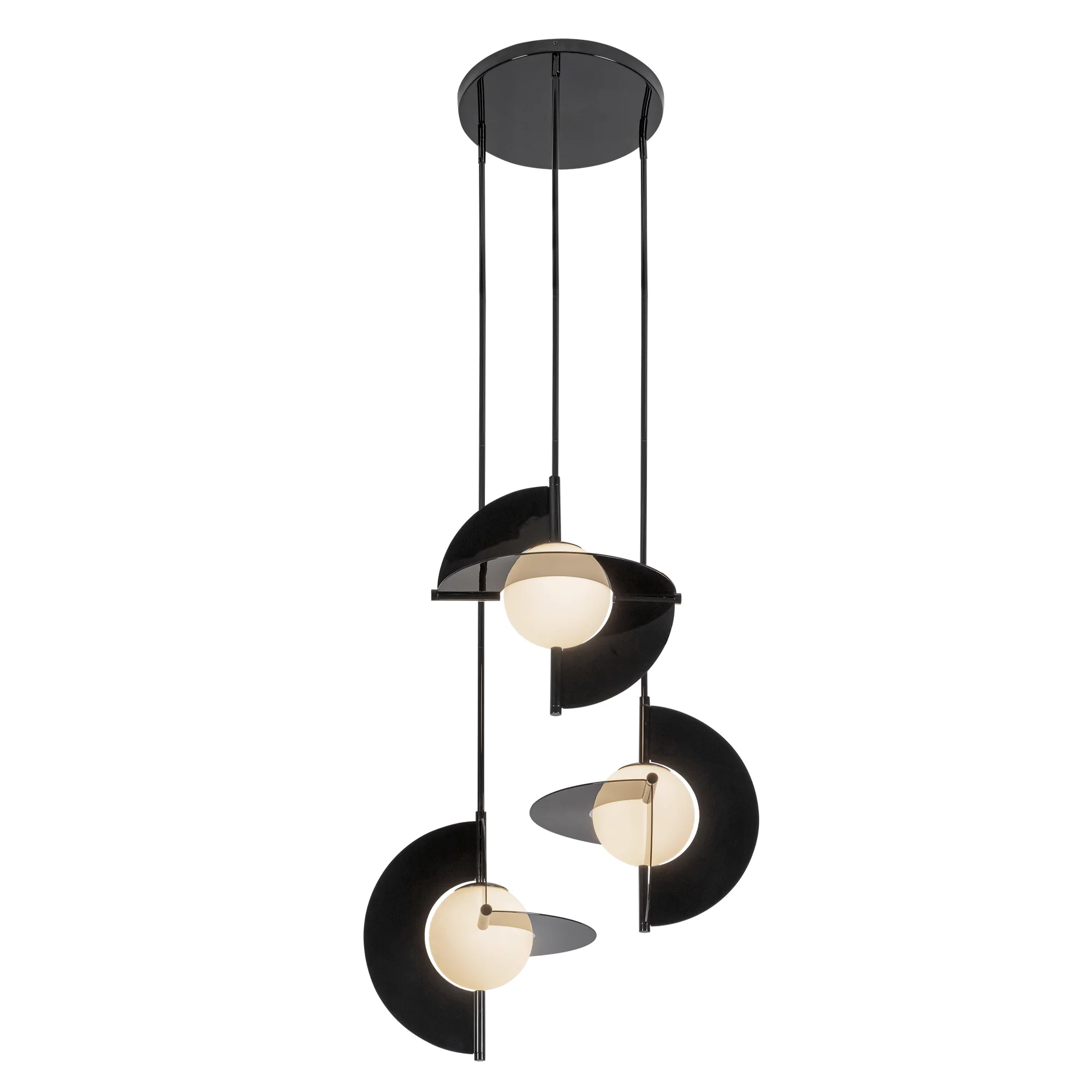 Trevino Opal Glass Chandelier - Image 3