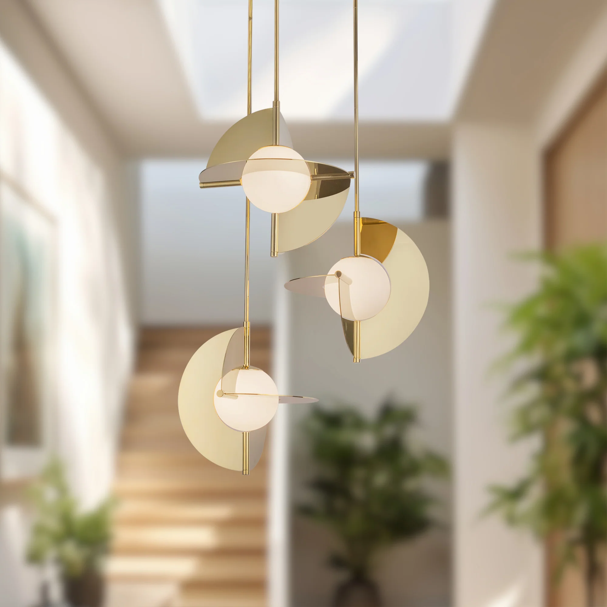 Trevino Opal Glass Chandelier - Image 7