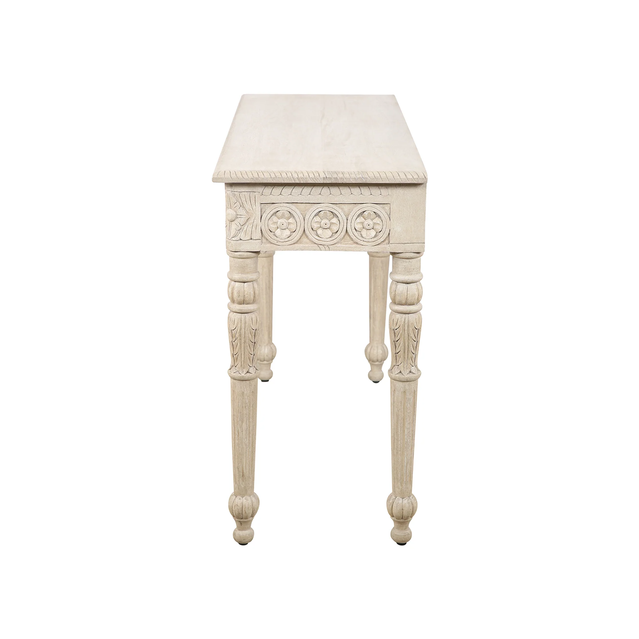 Udaipur Carved Wood Console Table - Image 7