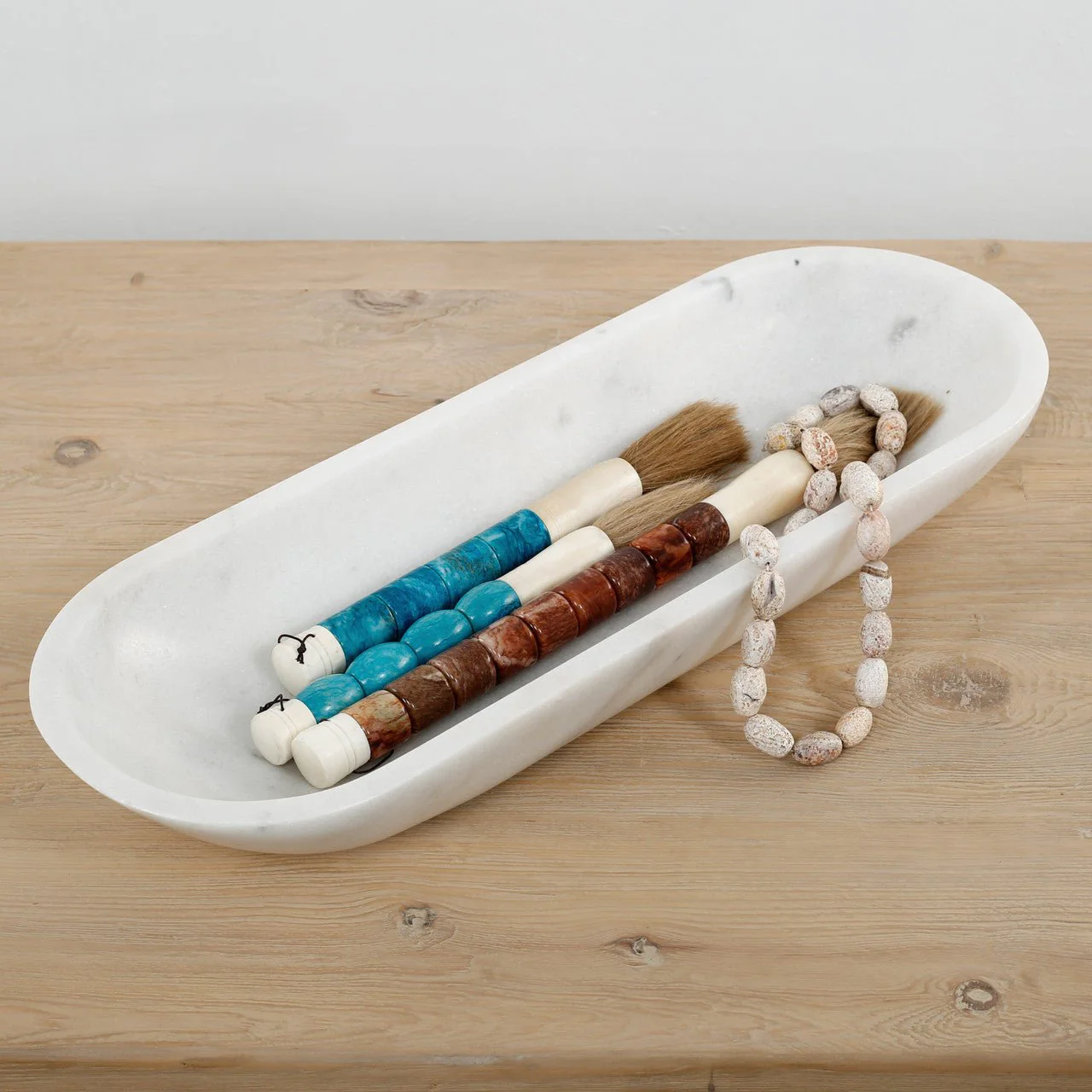 Valcorin Marble Oval Bowl - Image 7