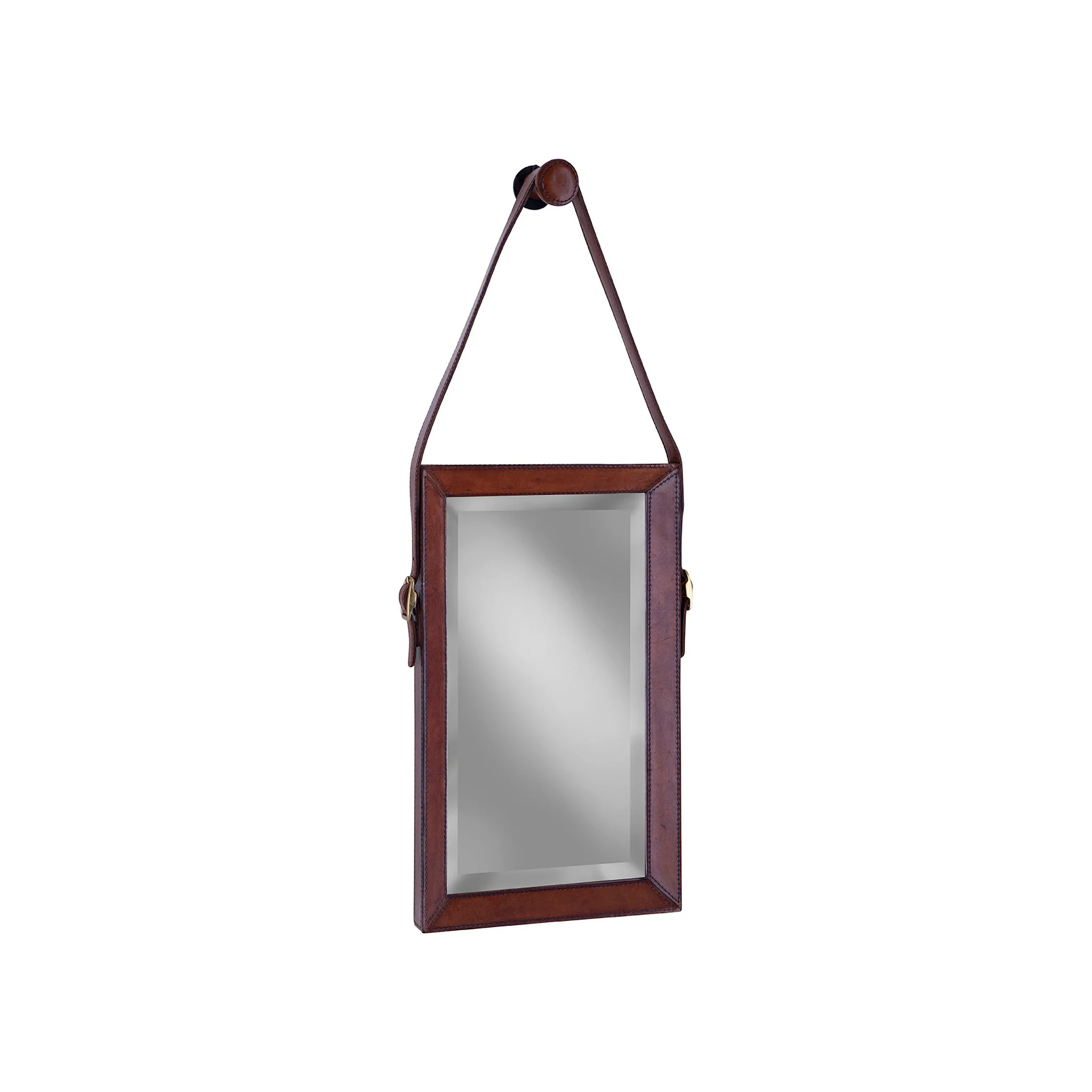 Valdora Leather Hanging Mirror Set - Image 2