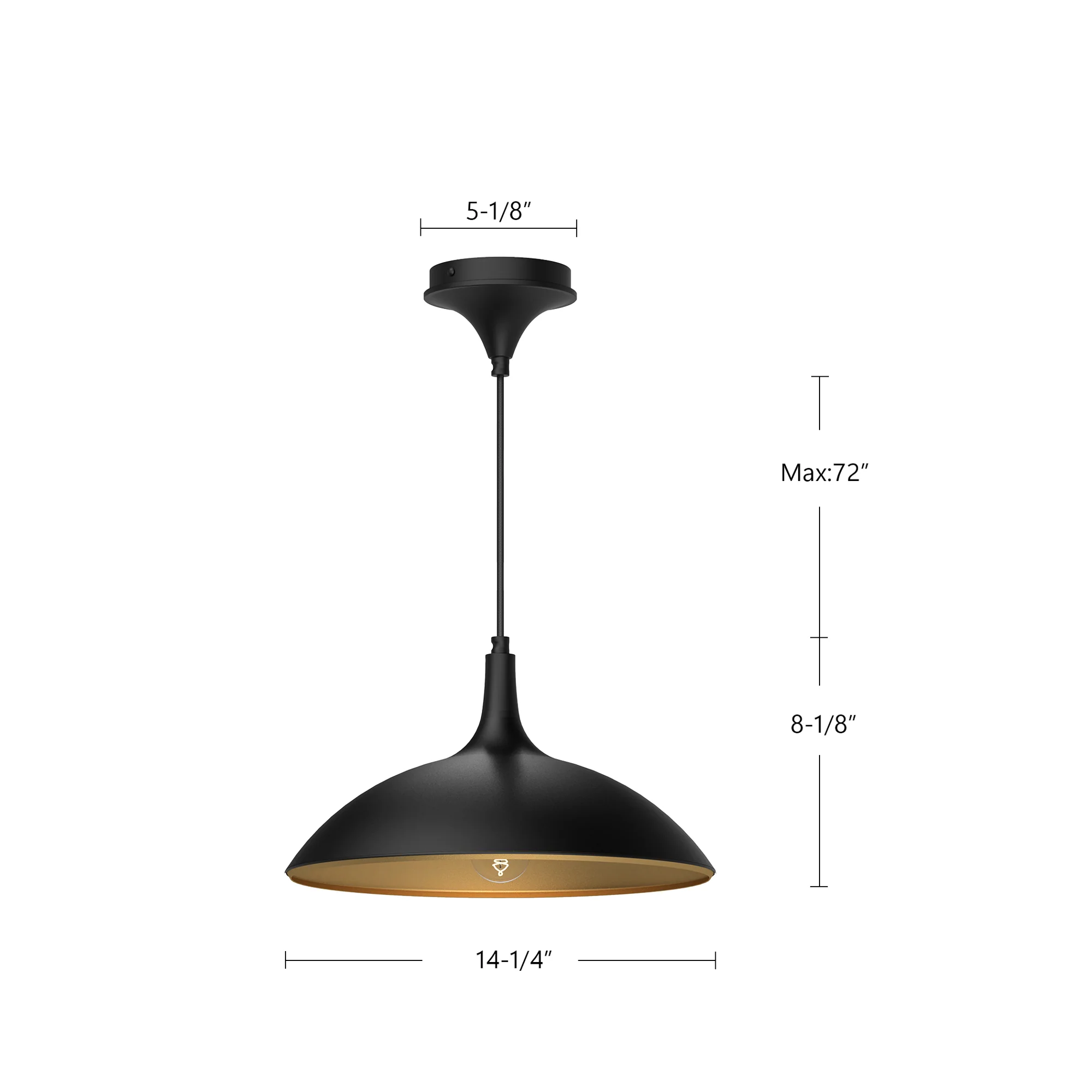 Valdorin Metal Dome Pendant - Image 3