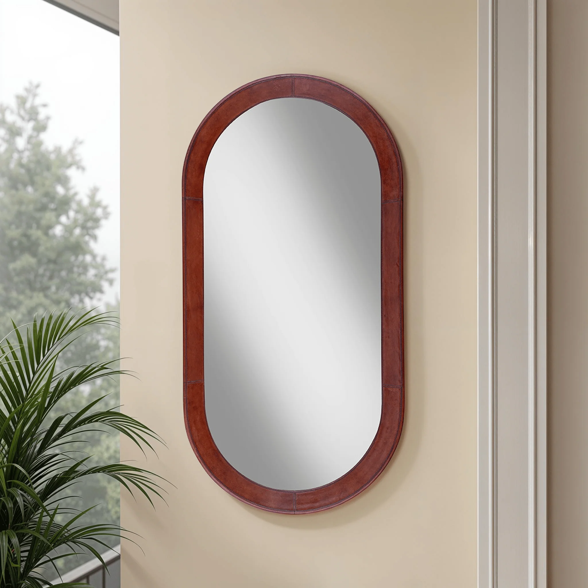 Valencia Leather Frame Mirror - Image 2