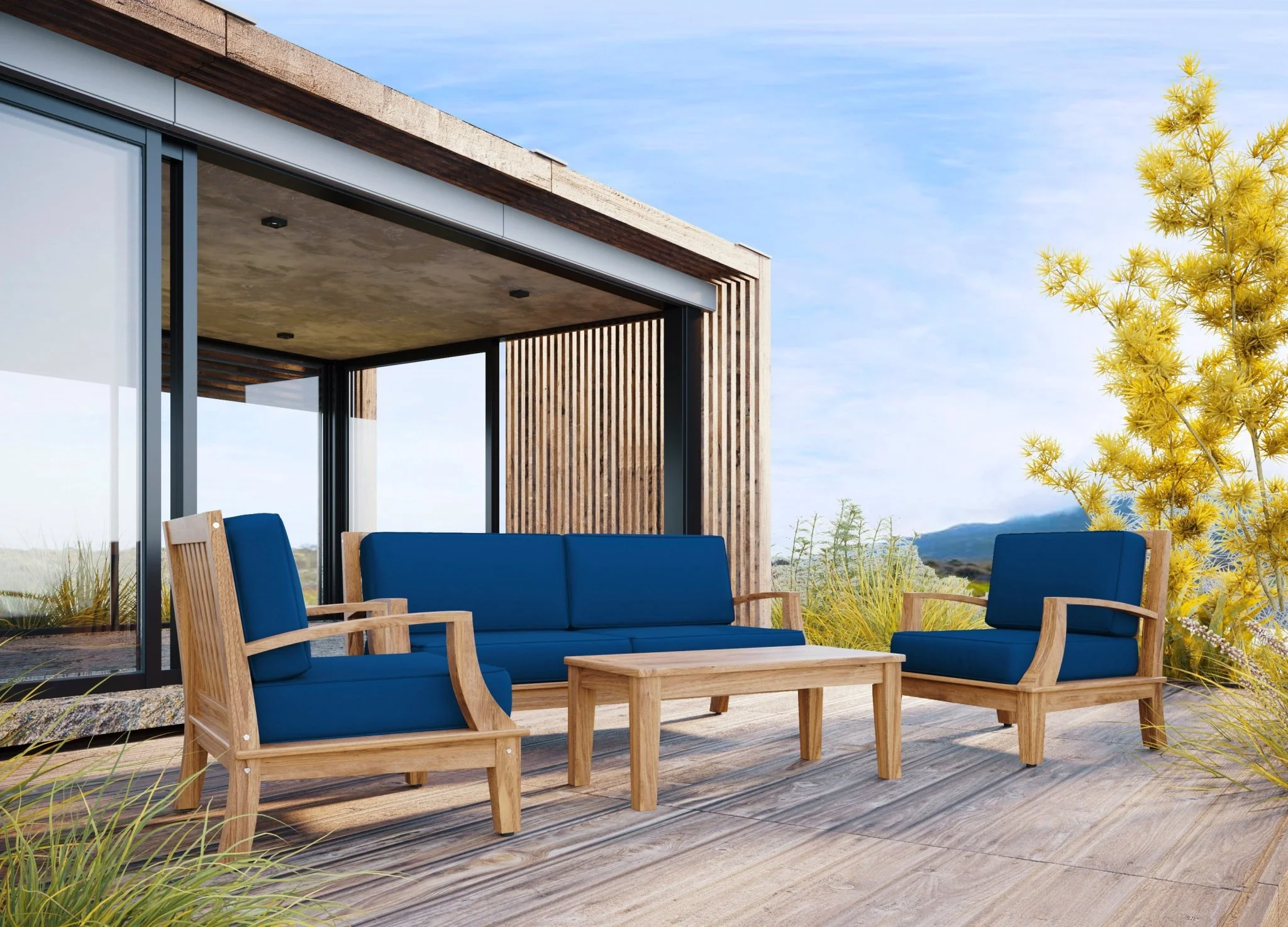 Valenico Teak Lounge Chair - Image 2