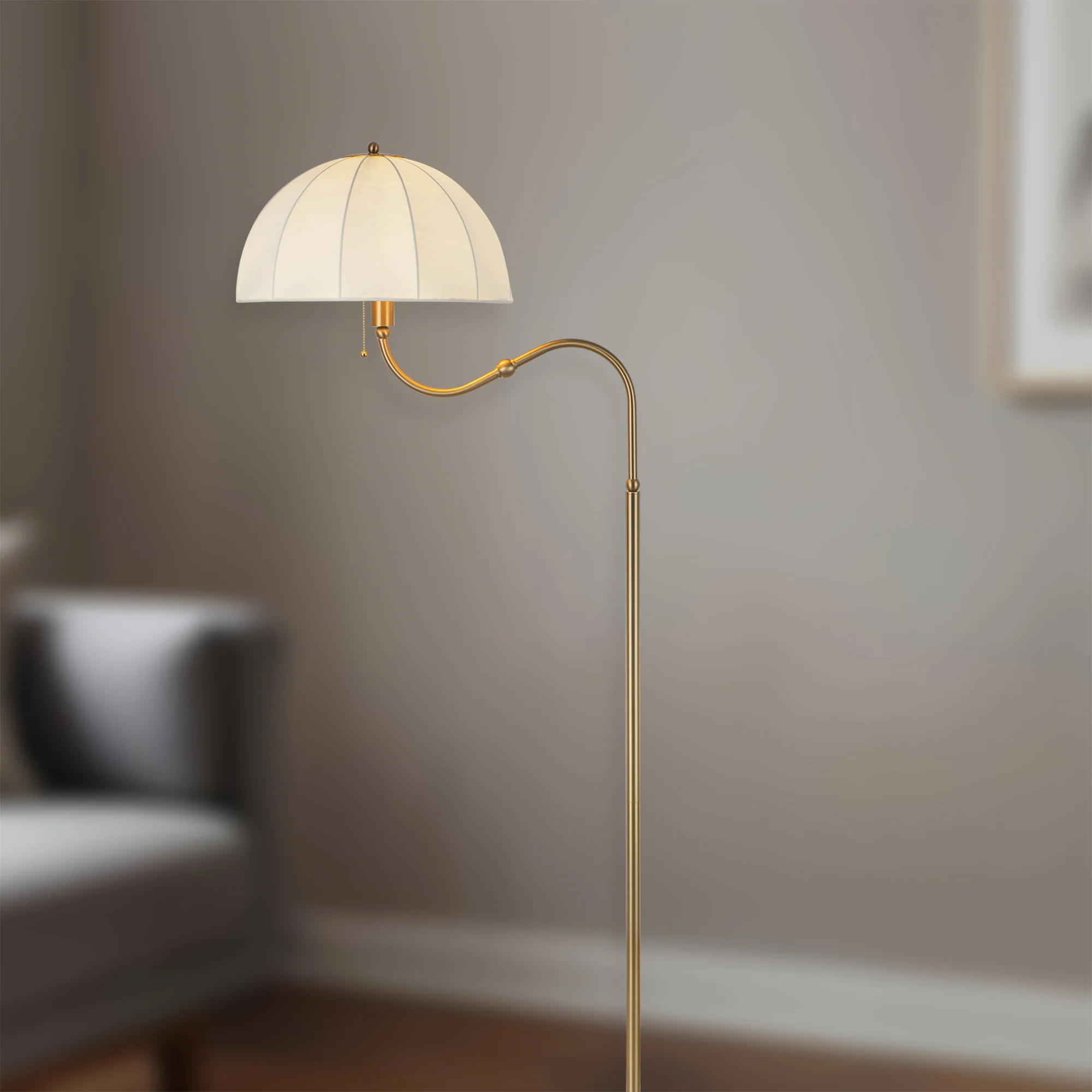 Valmere Linen Shade Floorlamp - Image 11