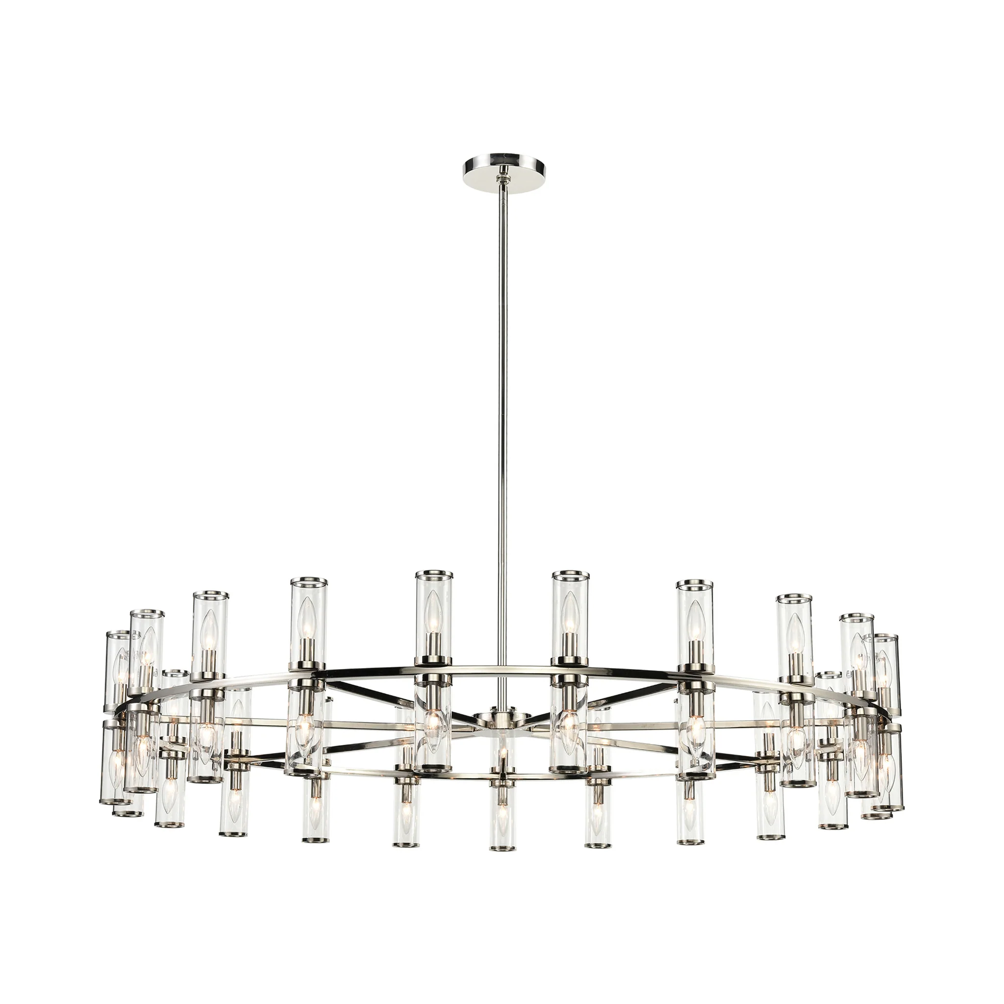 Valoren Double Tier Glass Chandelier - Image 4