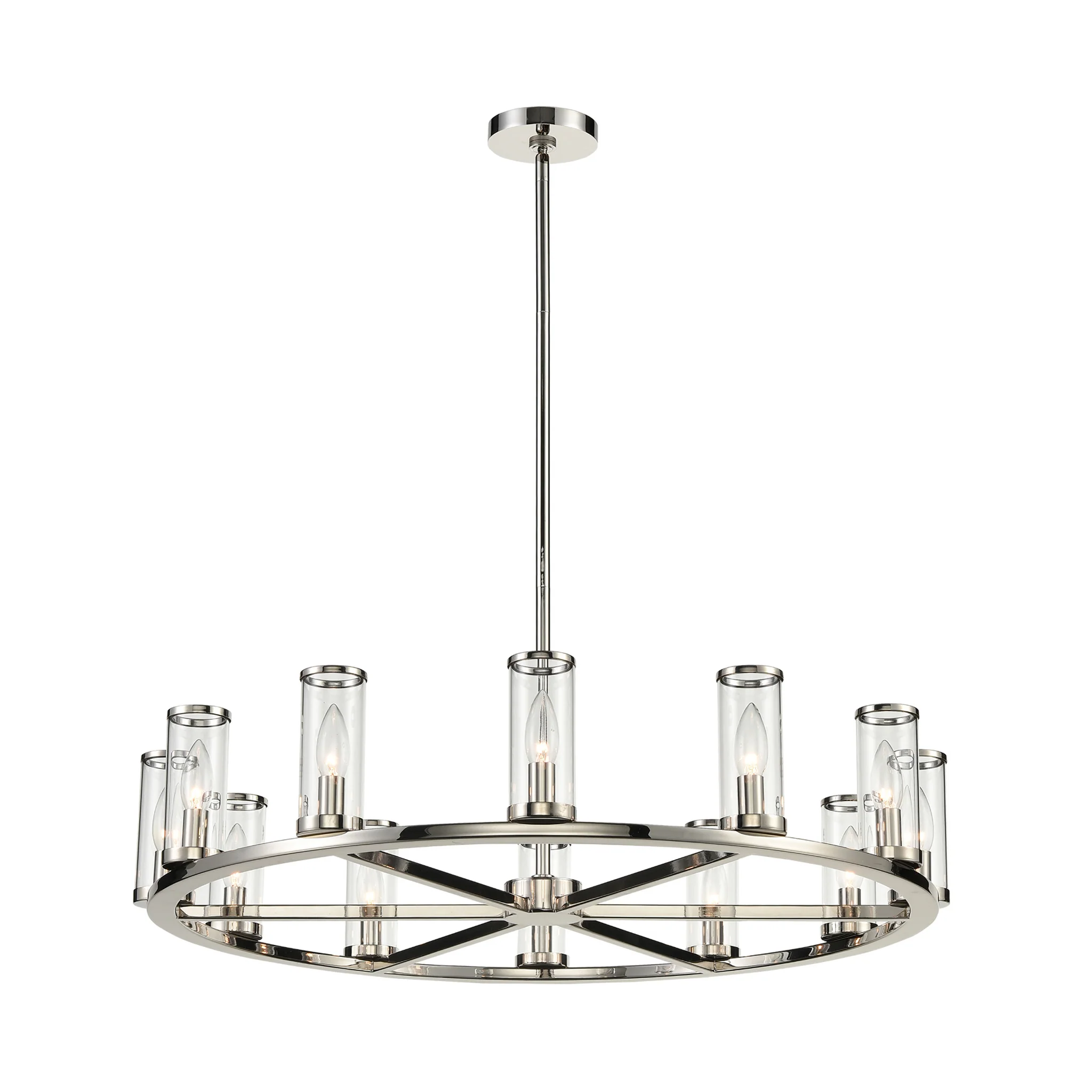 Valoren Glass Ring Chandelier - Image 10