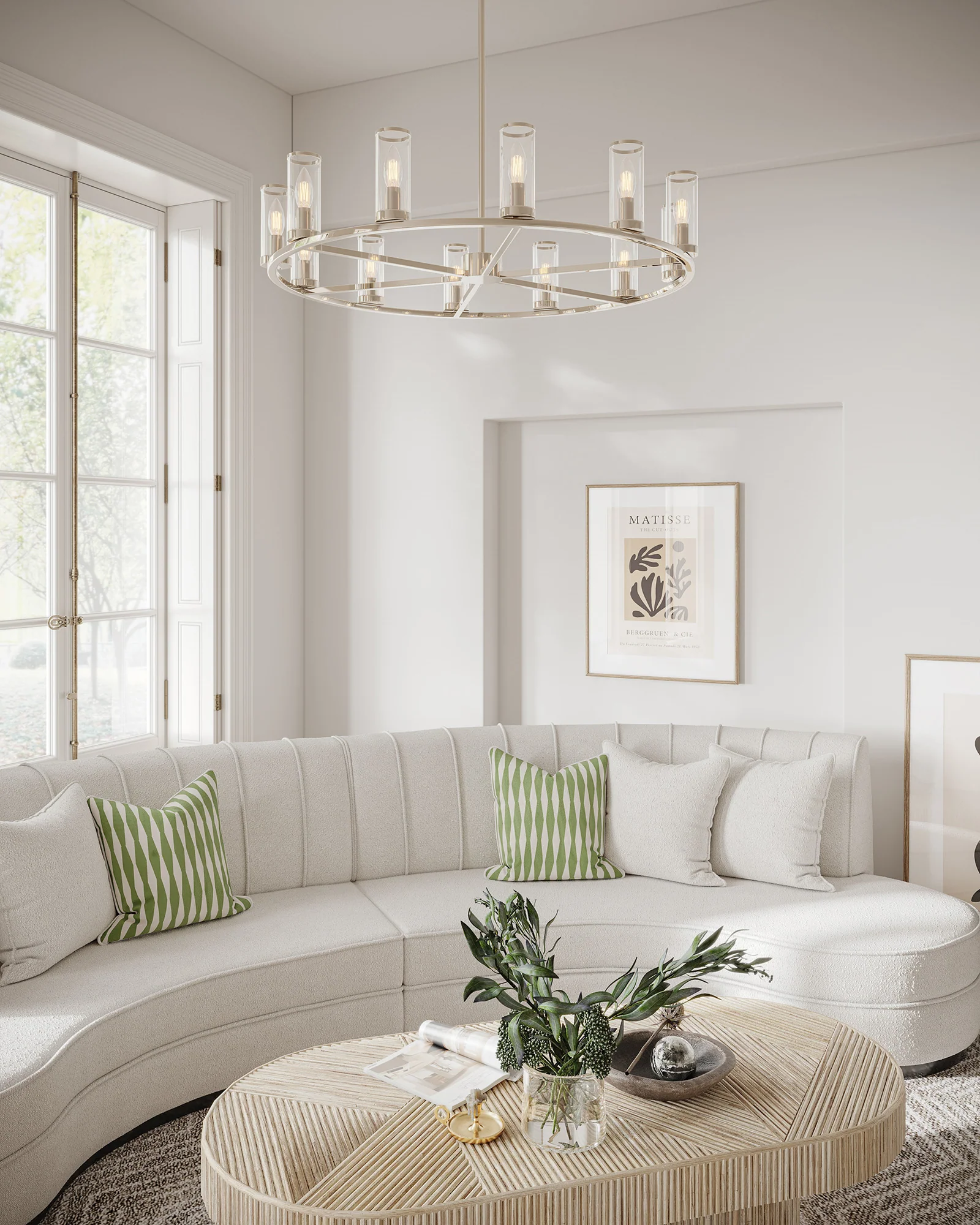Valoren Glass Ring Chandelier - Image 11