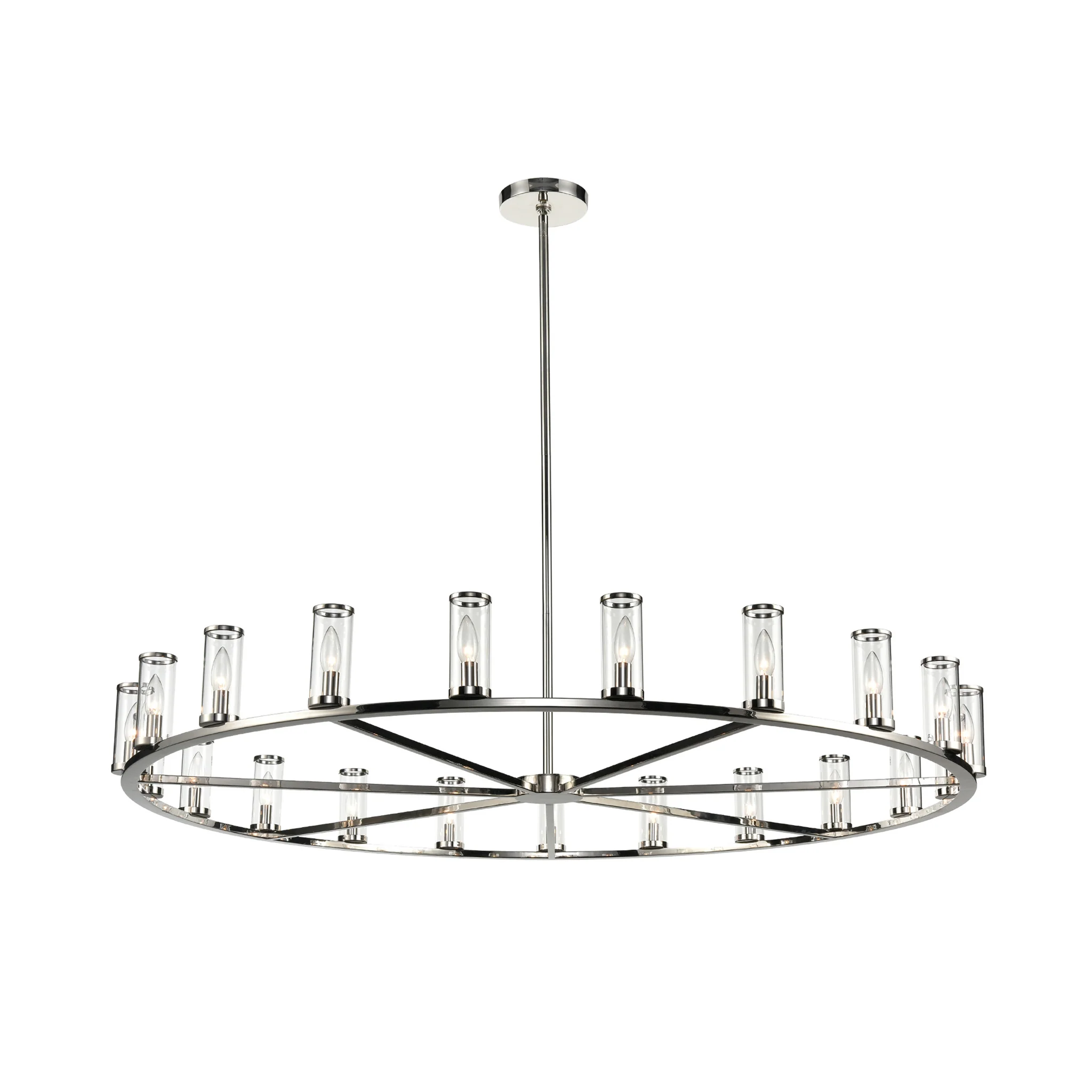 Valoren Glass Ring Chandelier - Image 8