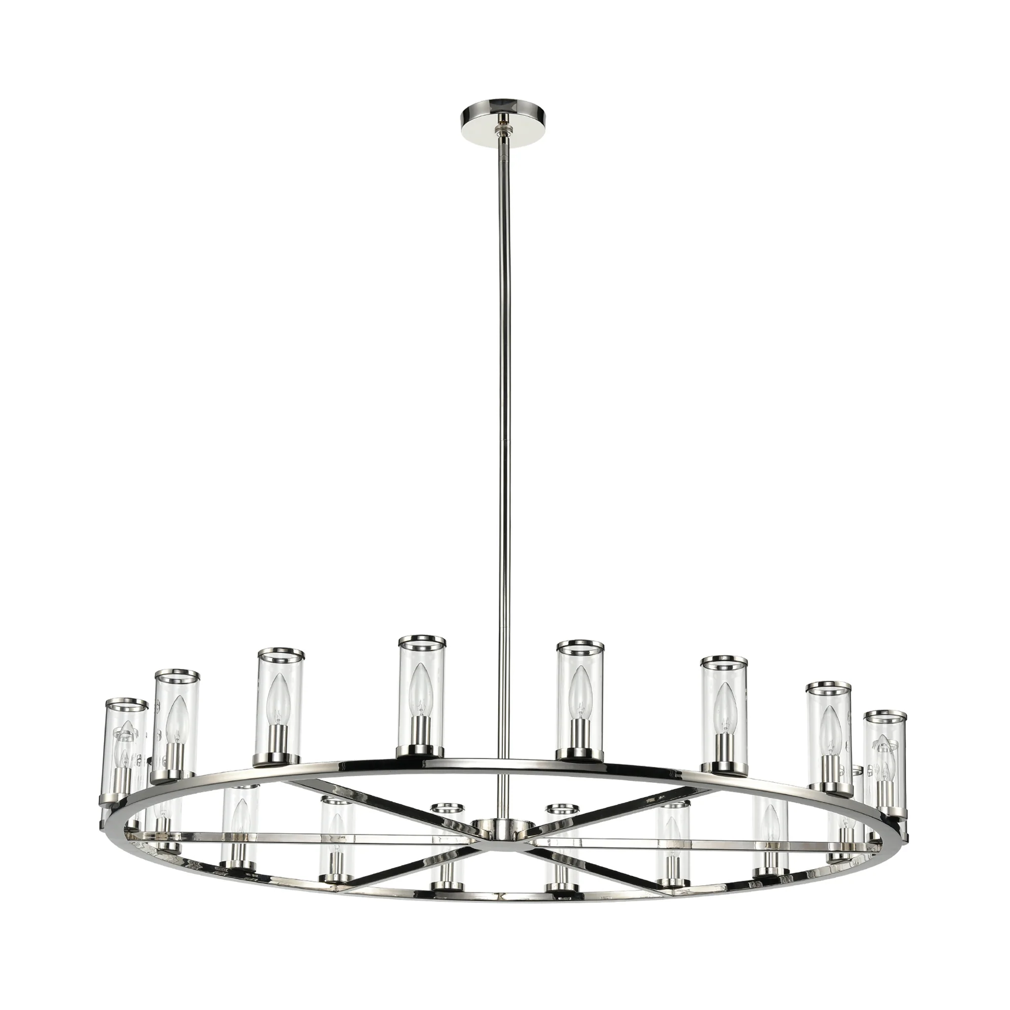 Valoren Glass Ring Chandelier - Image 9