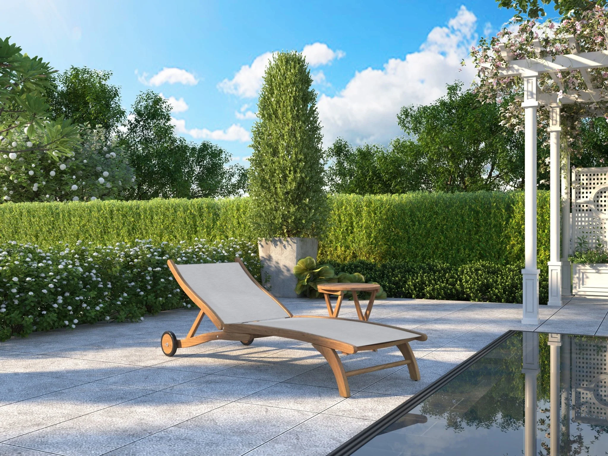 Vensari Teak Chaise - Image 20