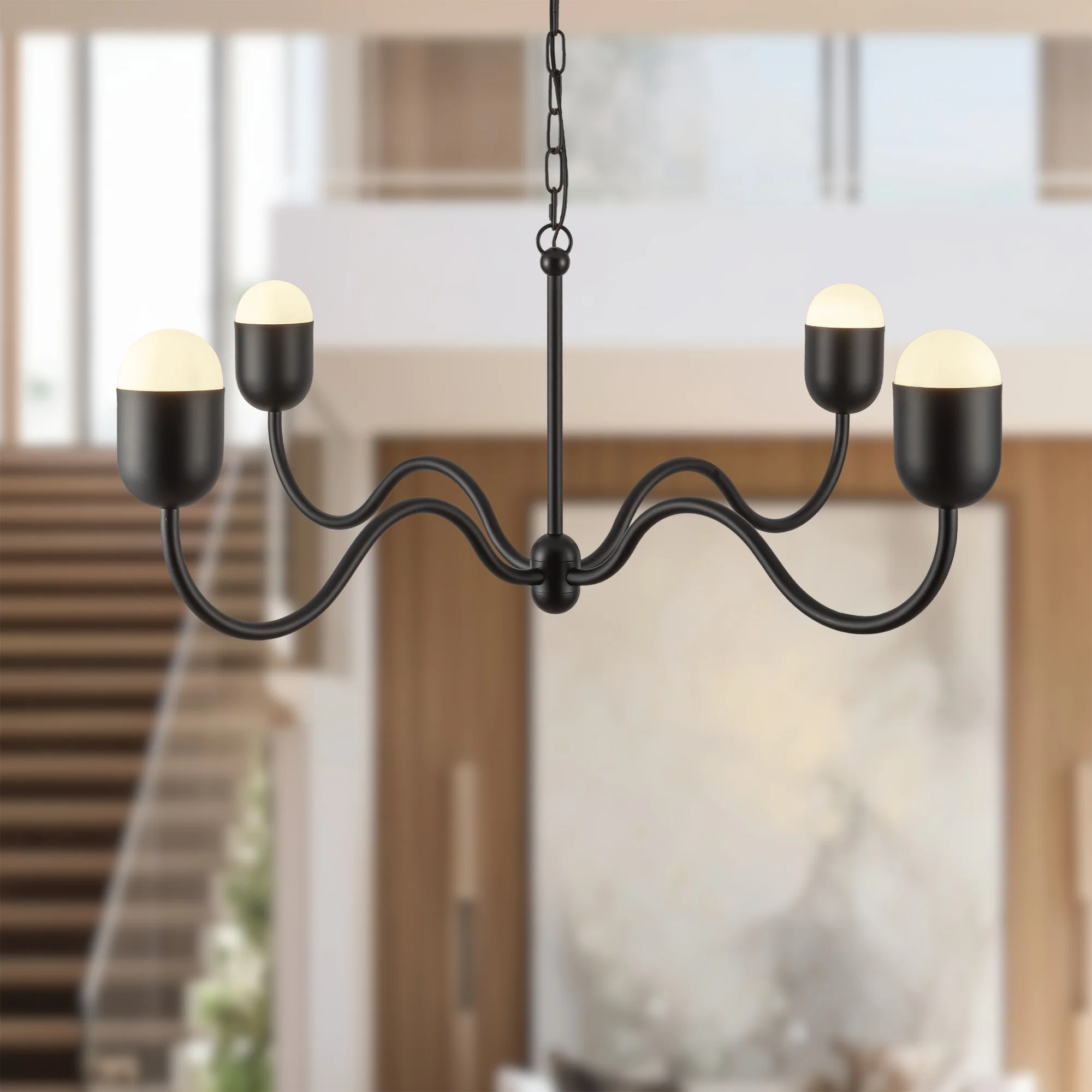 Verado Opal Glass Chandelier - Image 2