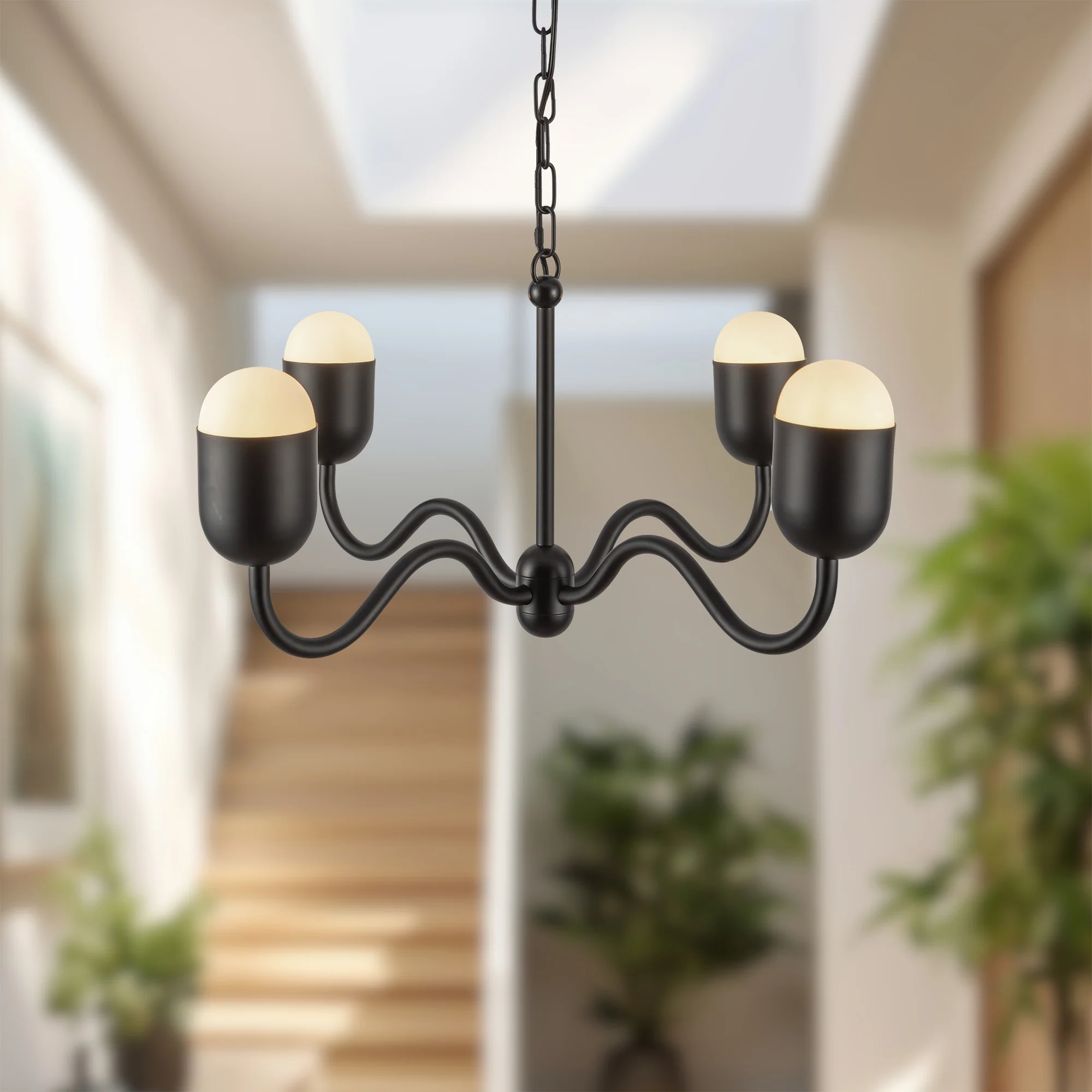Verado Opal Glass Chandelier - Image 8