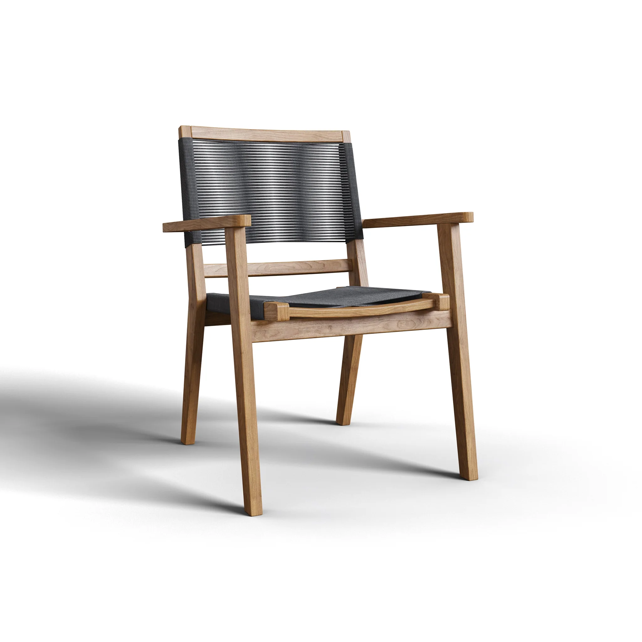 Virella Teak Stacking Chair - Set of 2 - Image 2