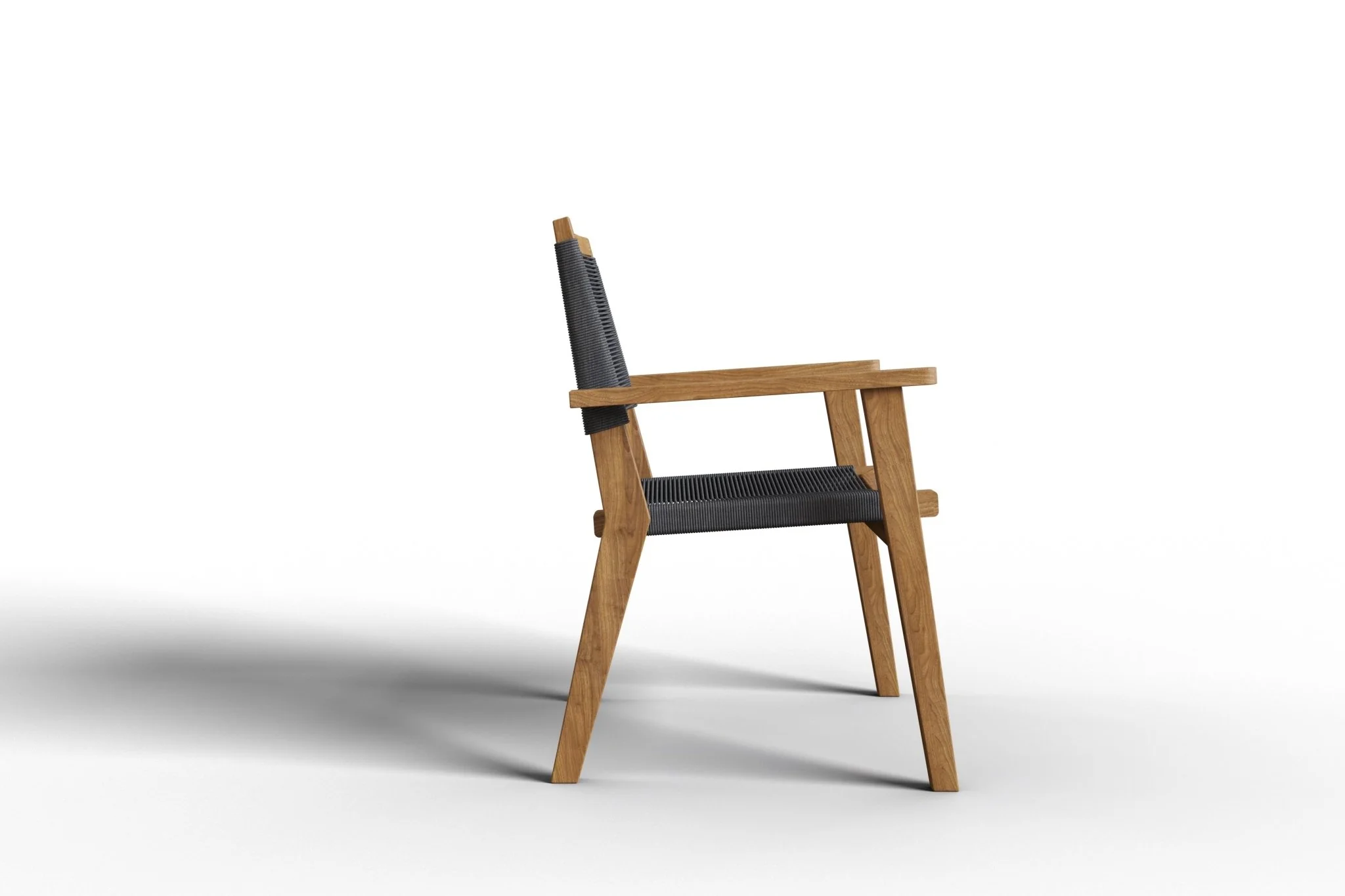 Virella Teak Stacking Chair - Set of 2 - Image 4