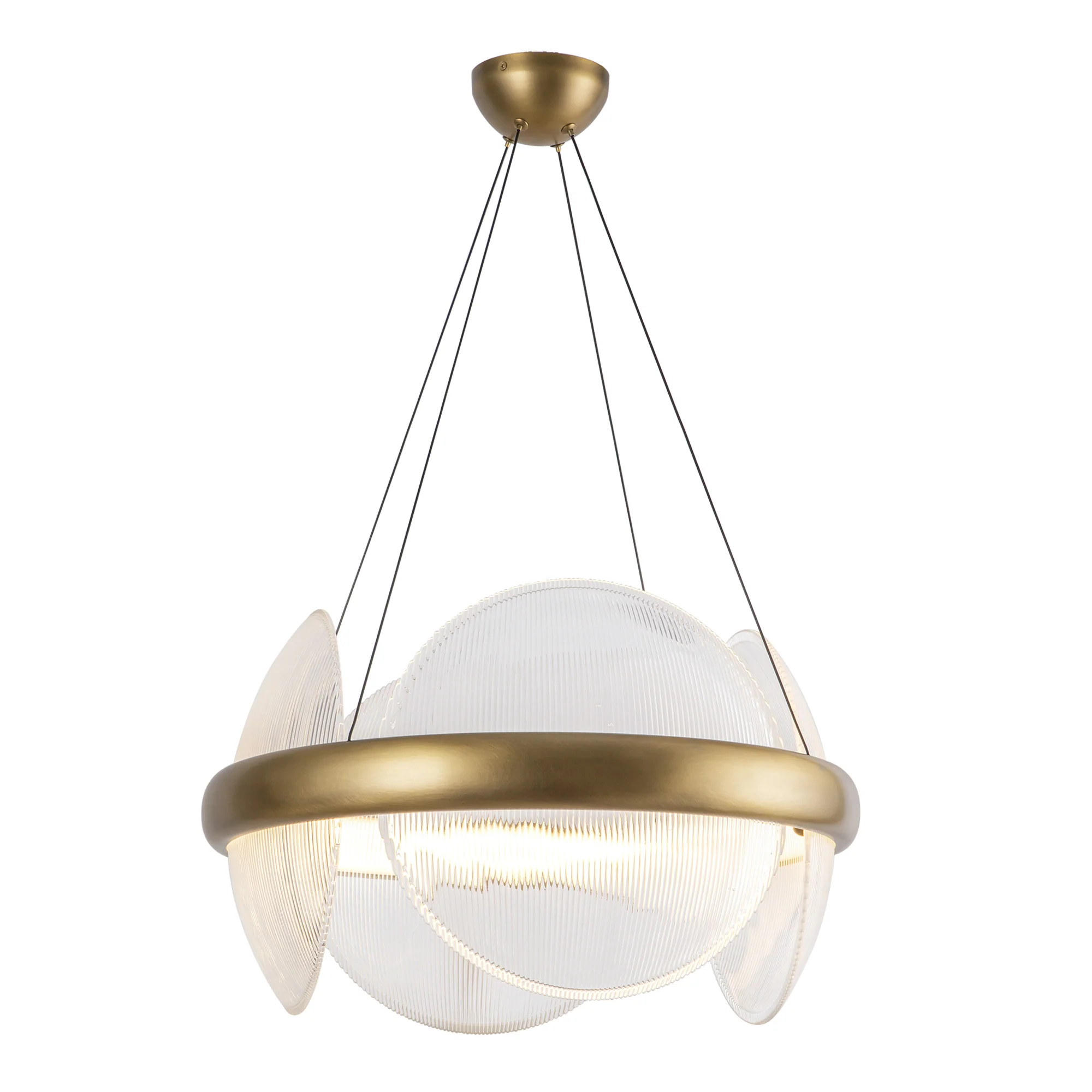 Virelli Ribbed Glass Chandelier - Image 10